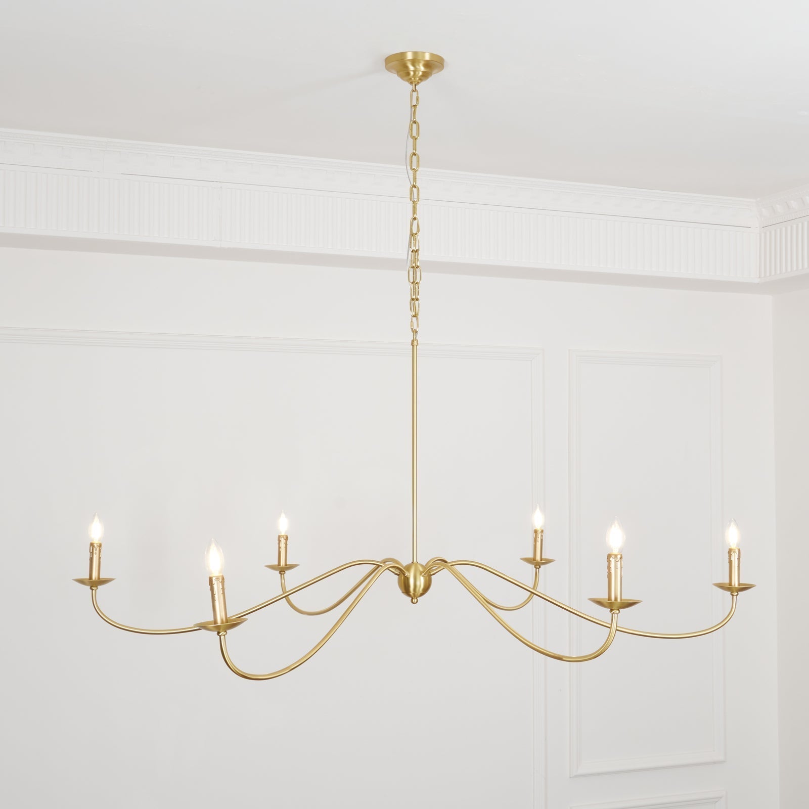 Silva Lampadario ad Arco Stile Candela Rustico