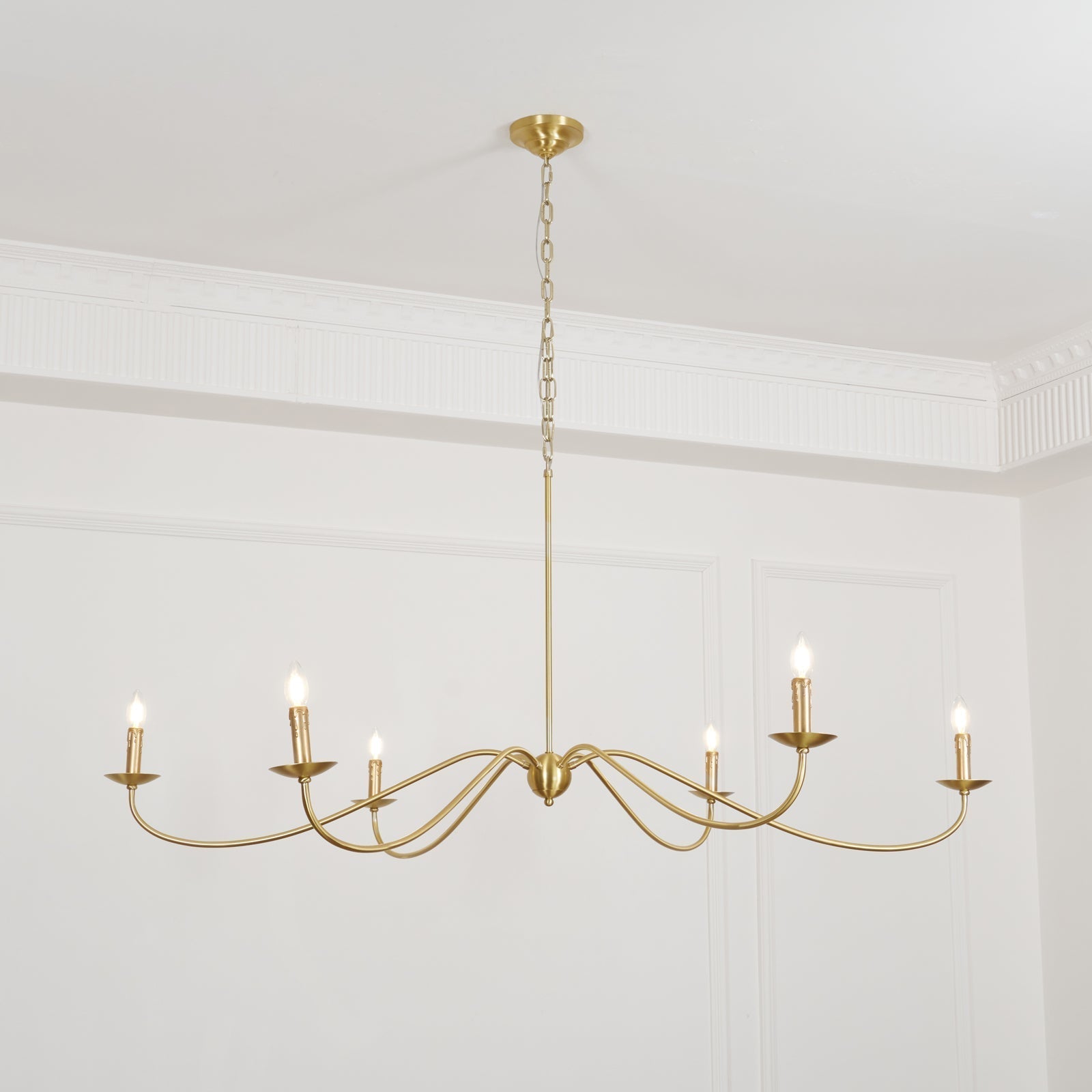 Silva Lampadario ad Arco Stile Candela Rustico
