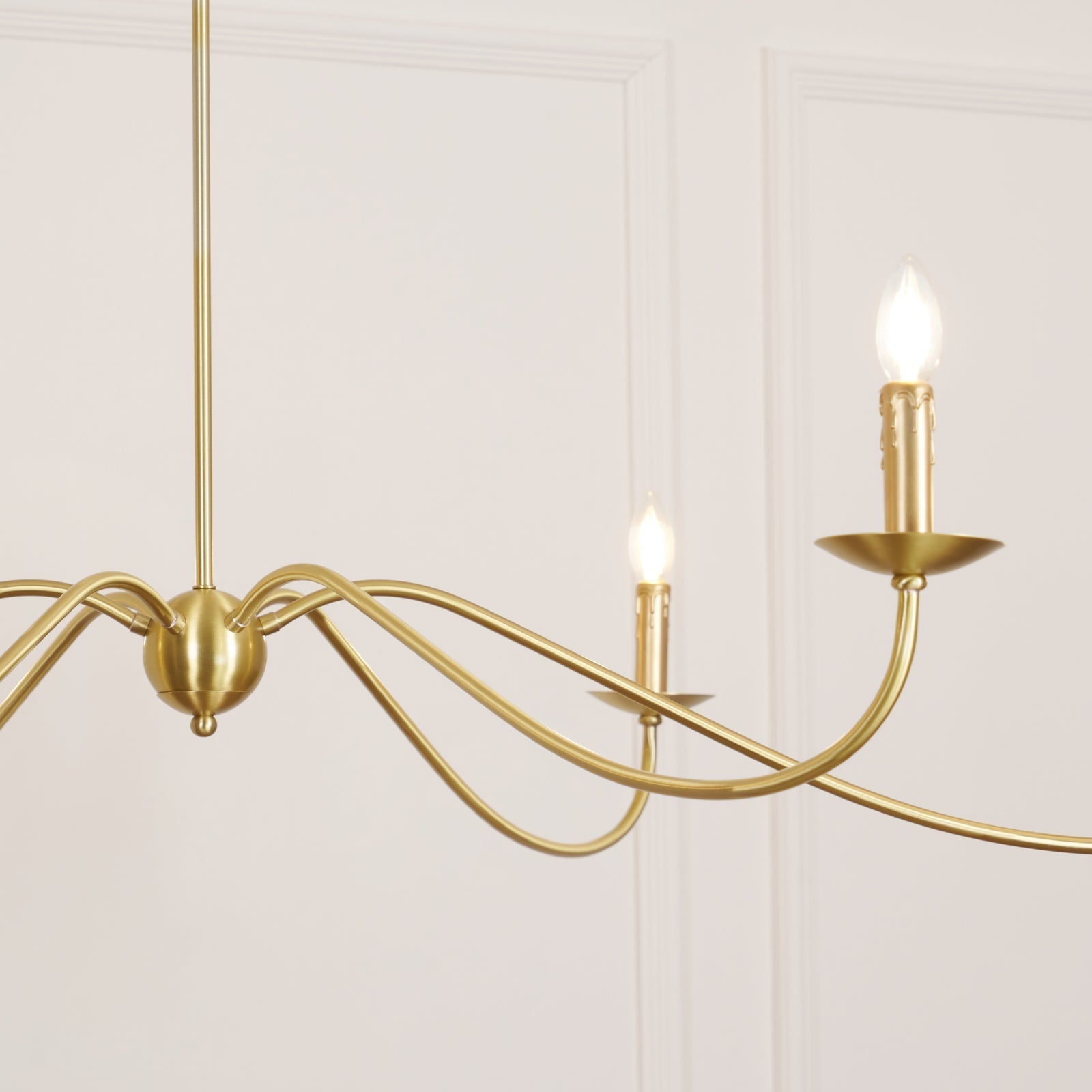Silva Lampadario ad Arco Stile Candela Rustico