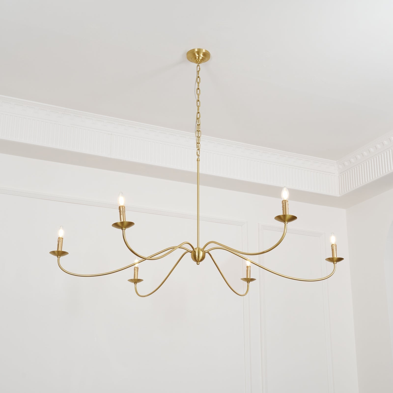 Silva Lampadario ad Arco Stile Candela Rustico