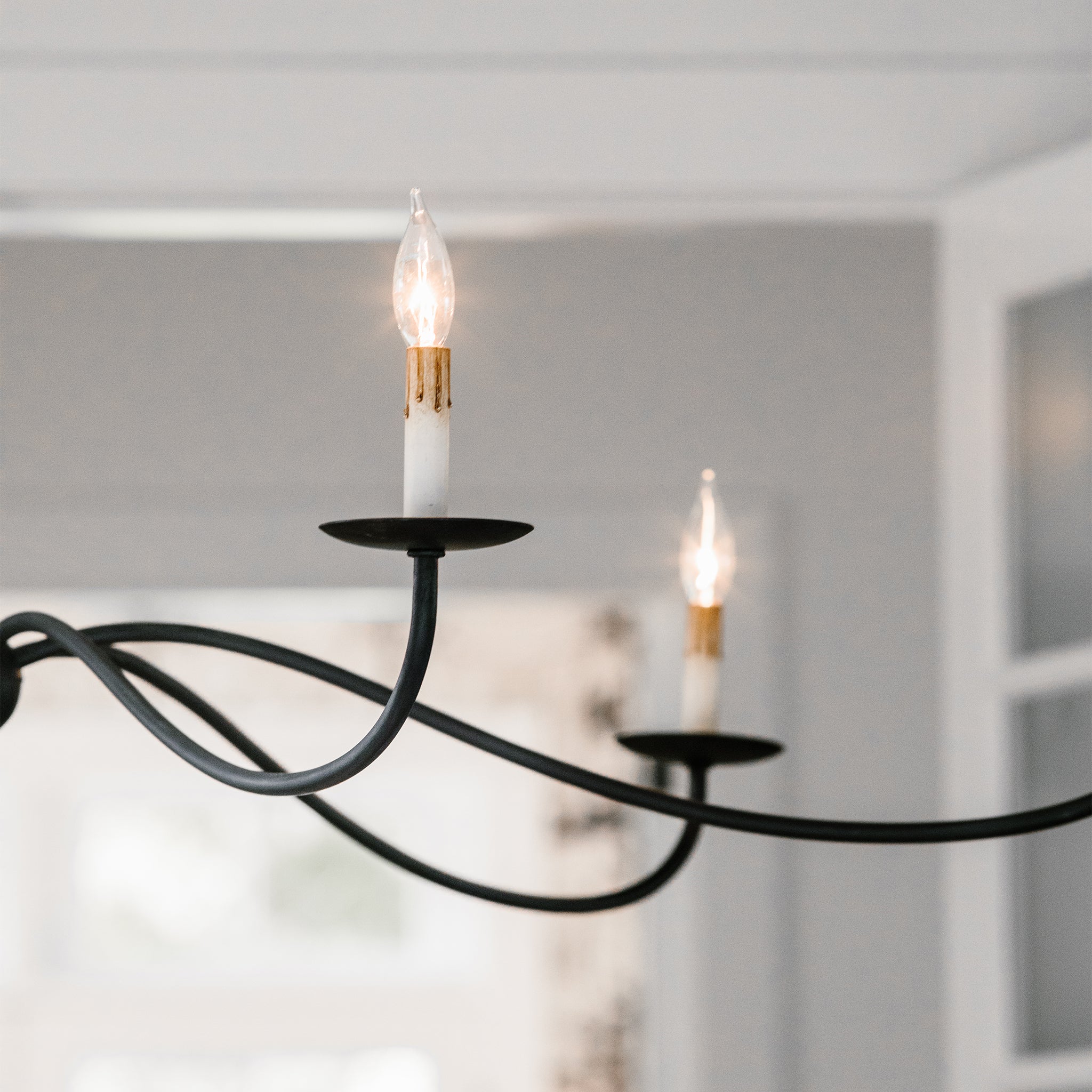 Silva Lampadario ad Arco Stile Candela Rustico