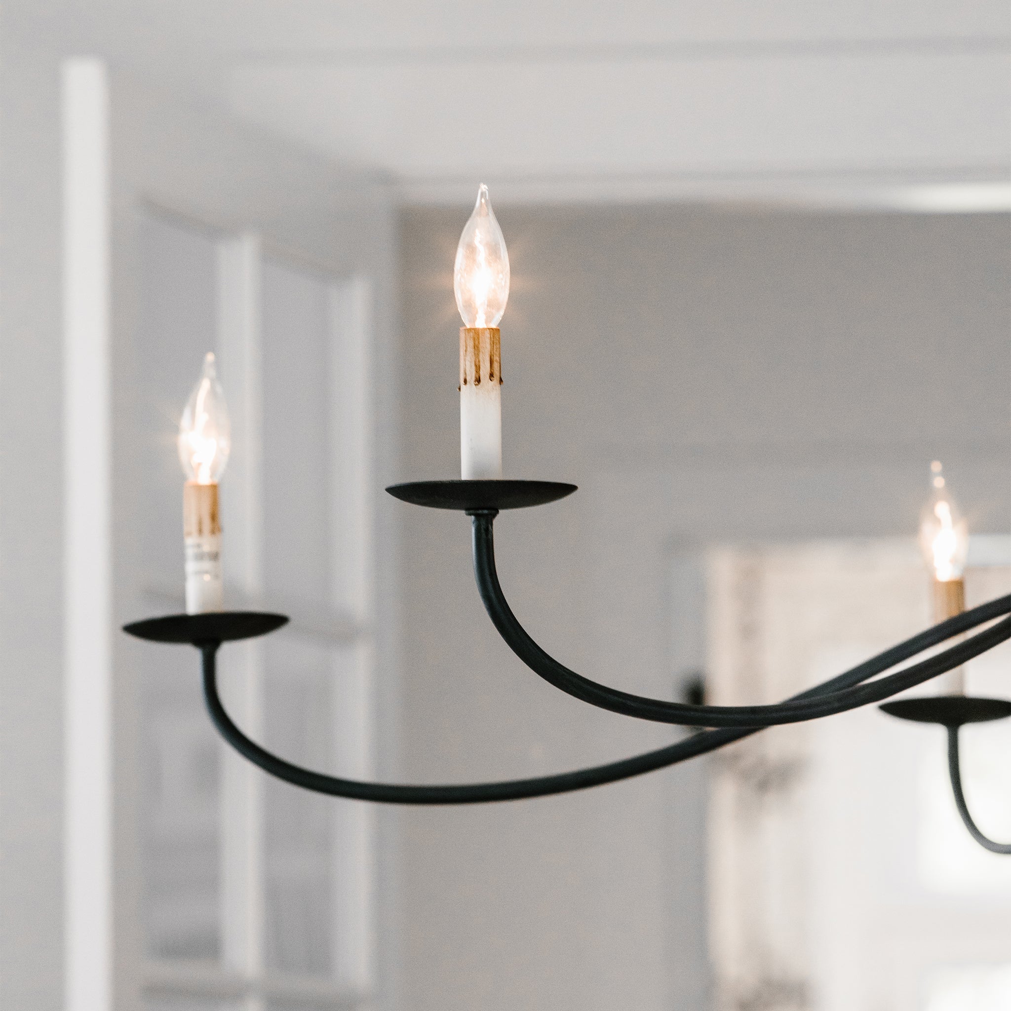 Silva Lampadario ad Arco Stile Candela Rustico