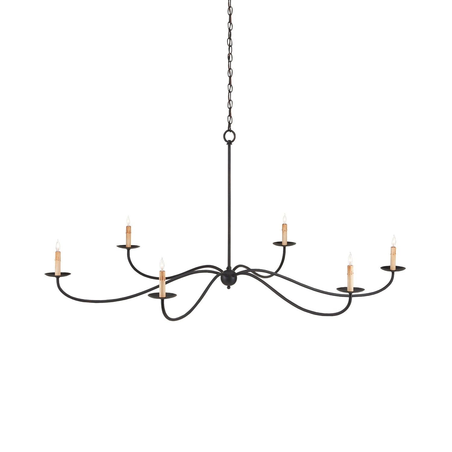 Silva Lampadario ad Arco Stile Candela Rustico