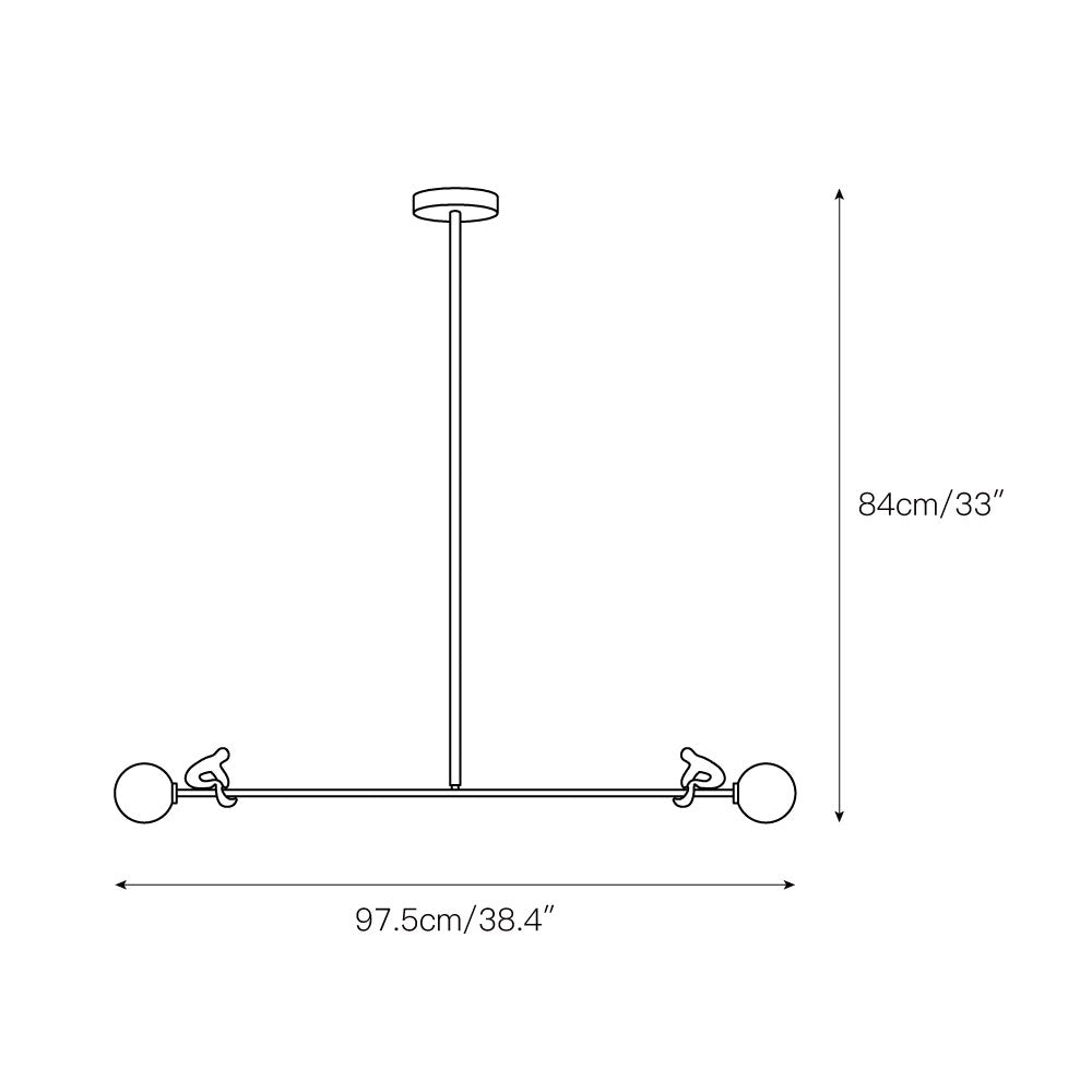 Zaveniel Modern Minimalist Brass Glass Pendant Lamp - Lamp Copper