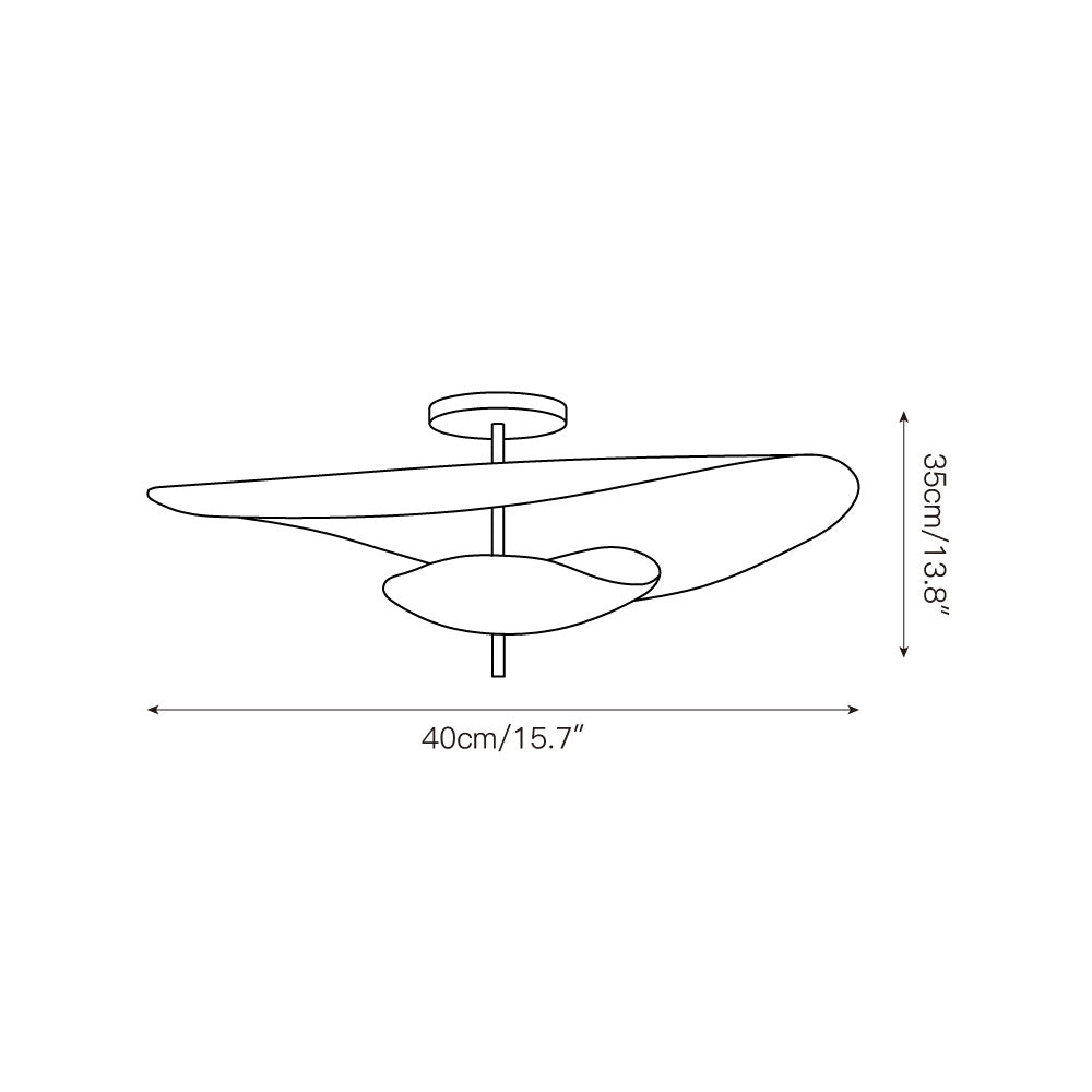 Unorara Premium Nordic Floating Metal Pendant Lamp - Lamp Copper