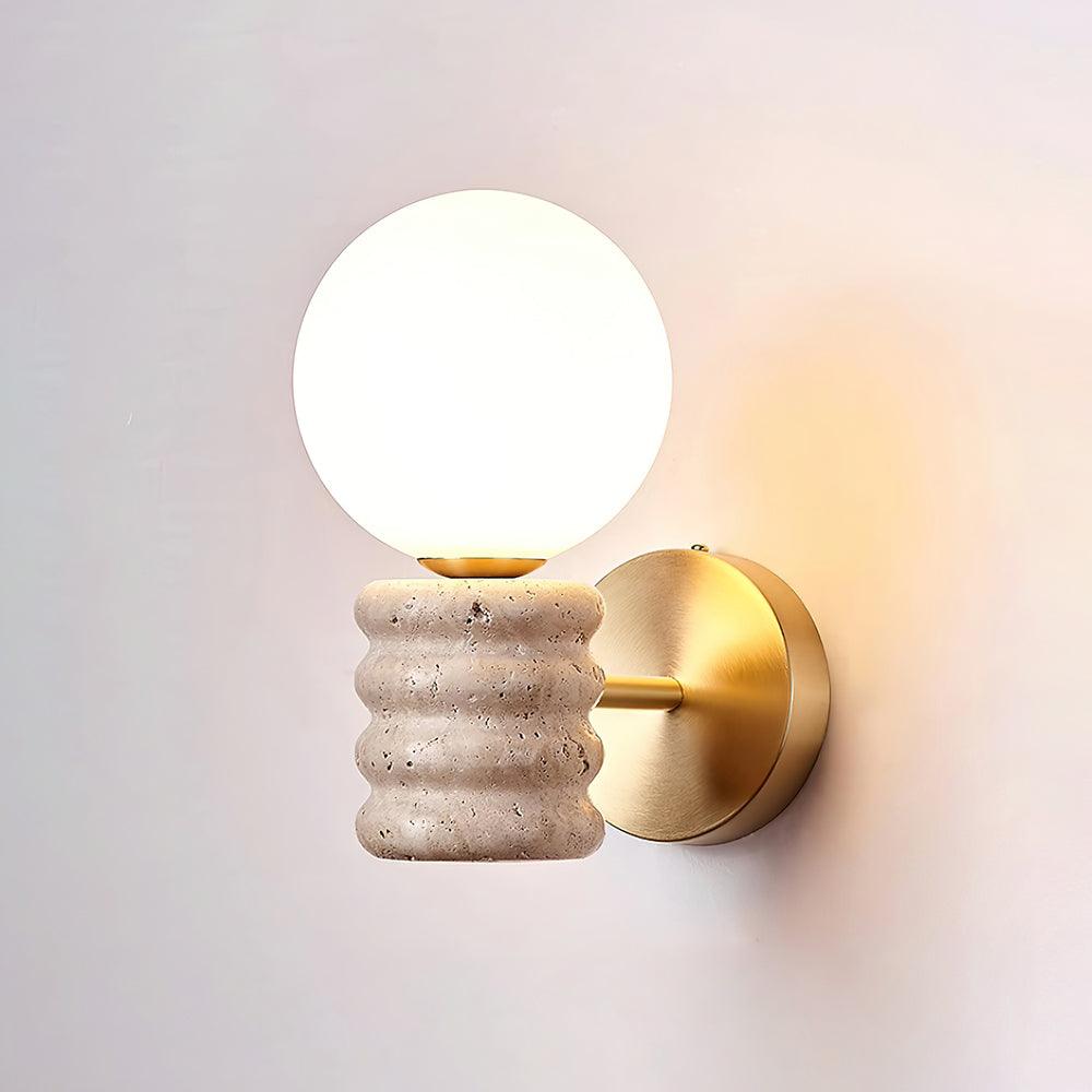 Calenne Wall Lamp Travertine - Letslighting