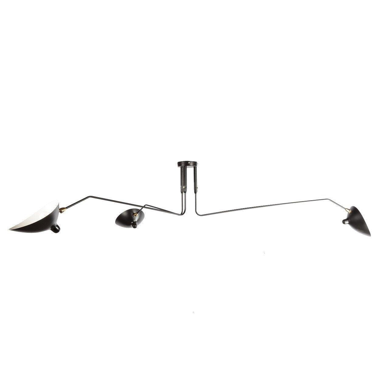Arisha Lampada da Soffitto Industriale a Tre Bracci