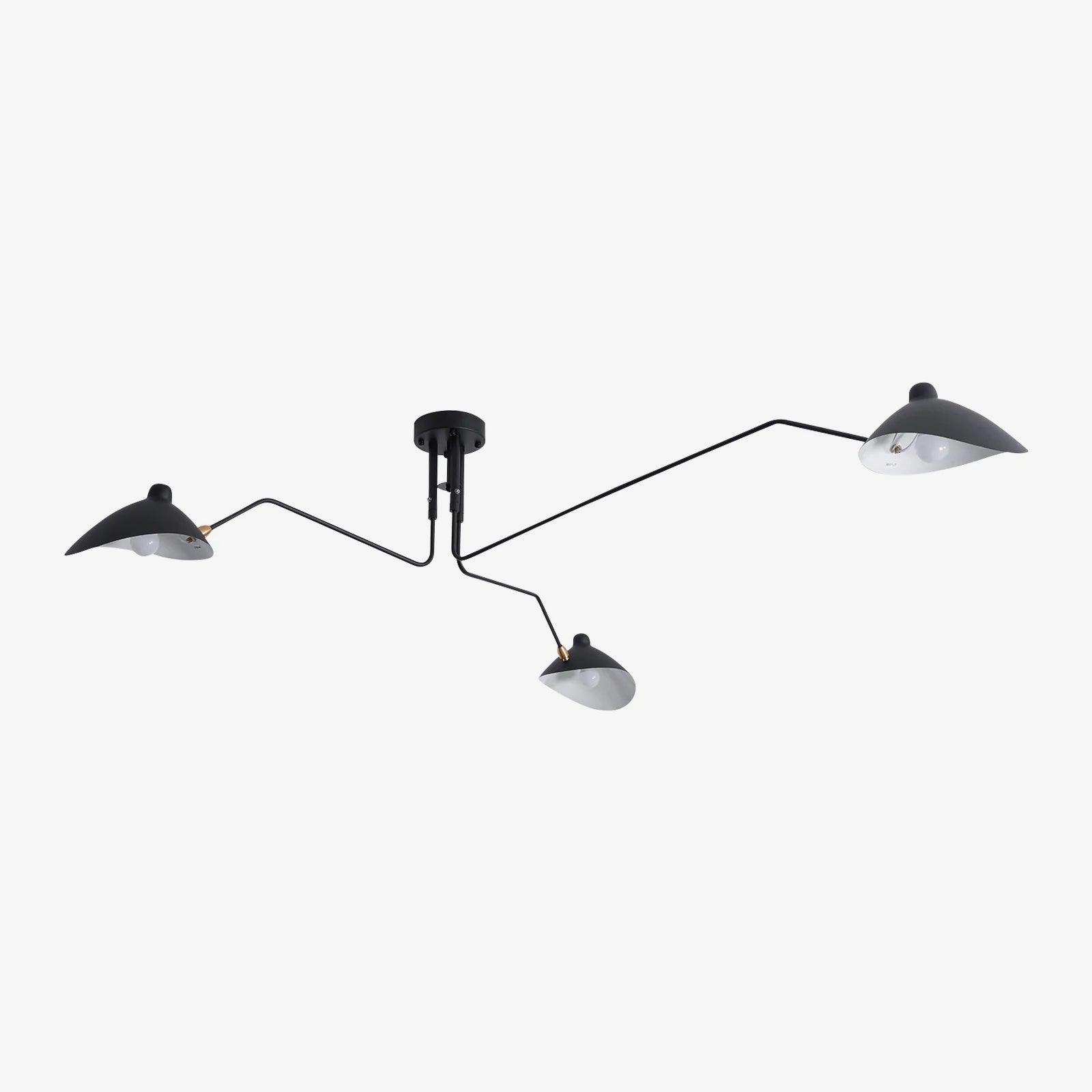 Arisha Lampada da Soffitto Industriale a Tre Bracci