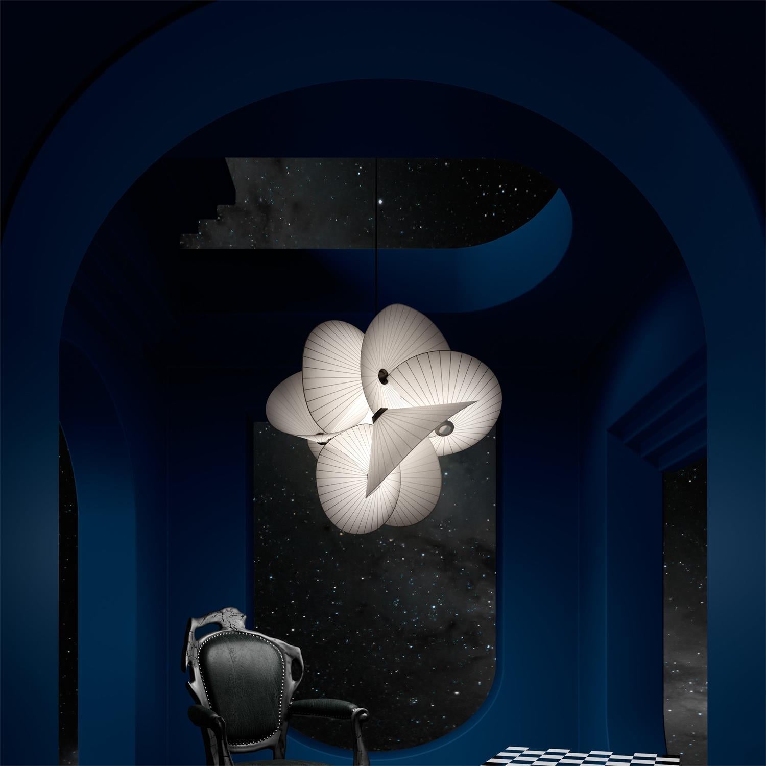 Zerinarae Individual Creativity Metal Fabric Pendant Light - Lamp Copper