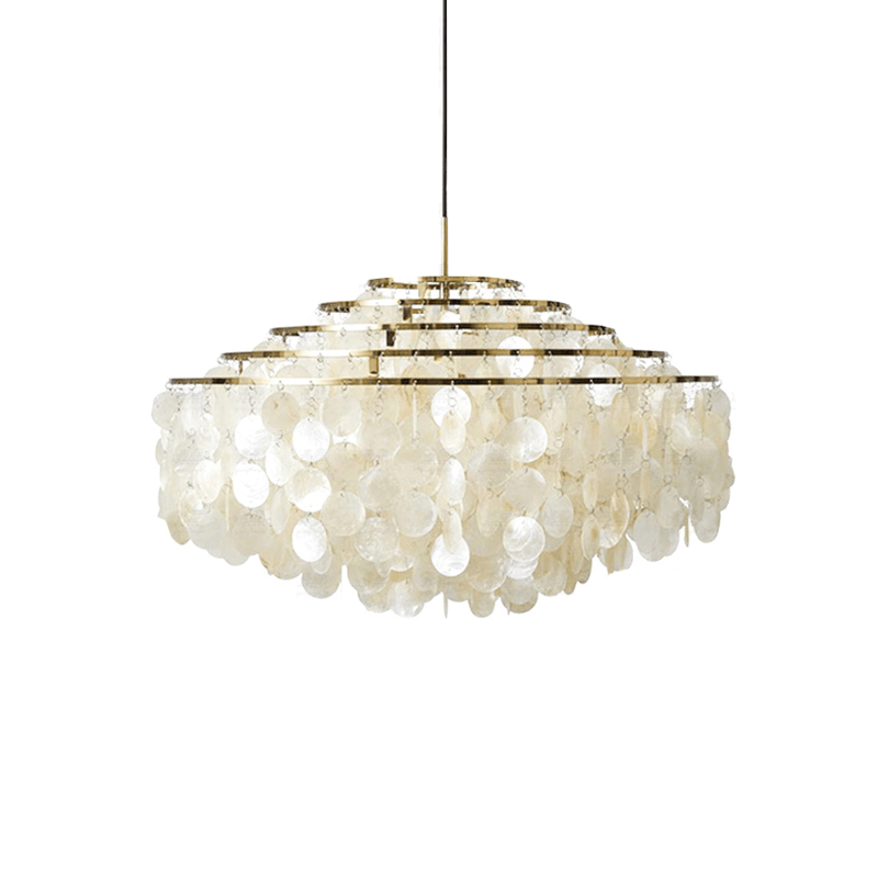 Elios Elegant Capiz Shell Chandelier - Letslighting