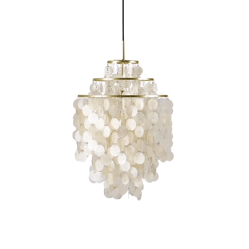 Elios Elegant Capiz Shell Chandelier - Letslighting