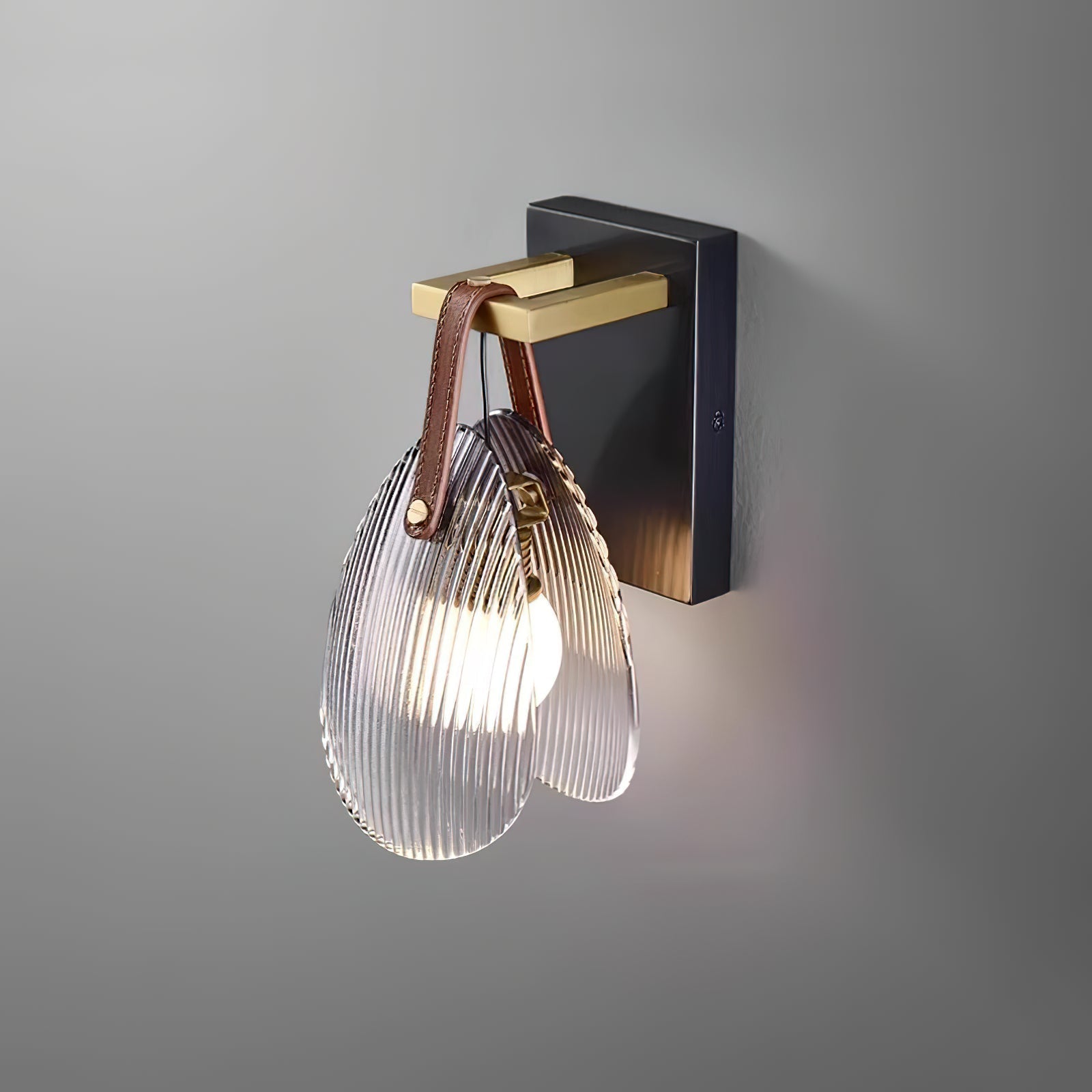 Zaphais Individual Creativity Metal Glass Wall Lamp - Lamp Copper