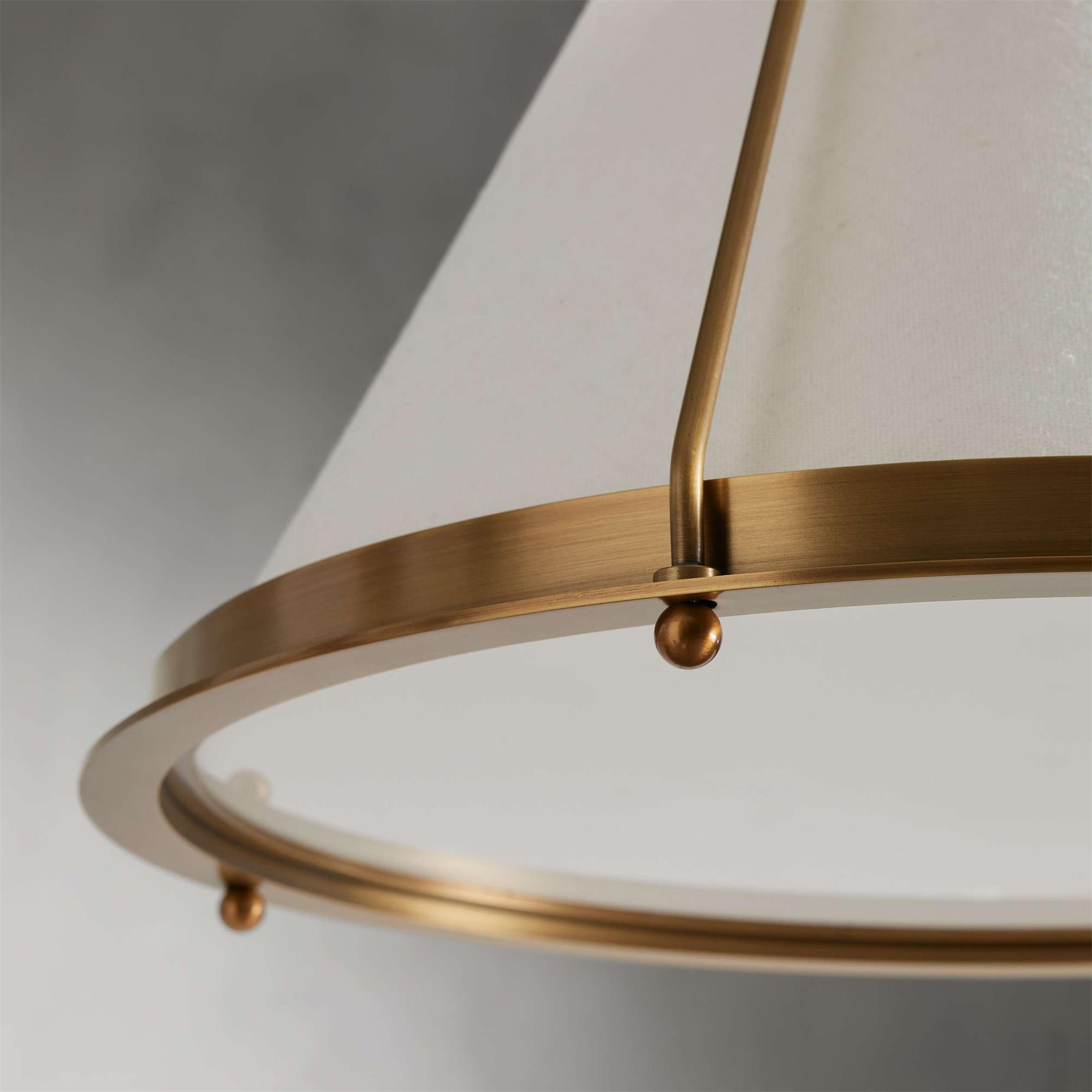 Umira Vintage Industrial Fabric Pendant Light - Lamp Copper