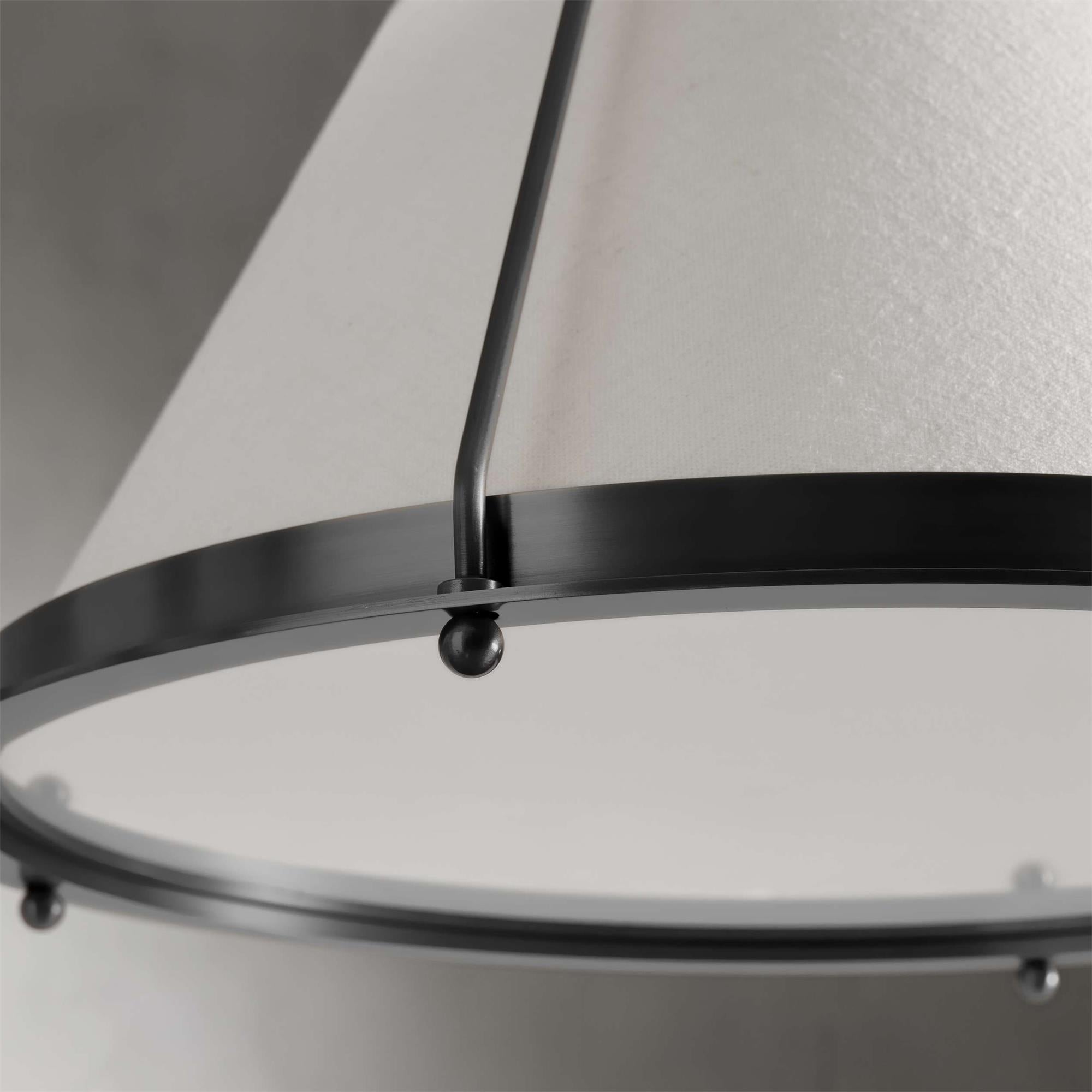 Umira Vintage Industrial Fabric Pendant Light - Lamp Copper