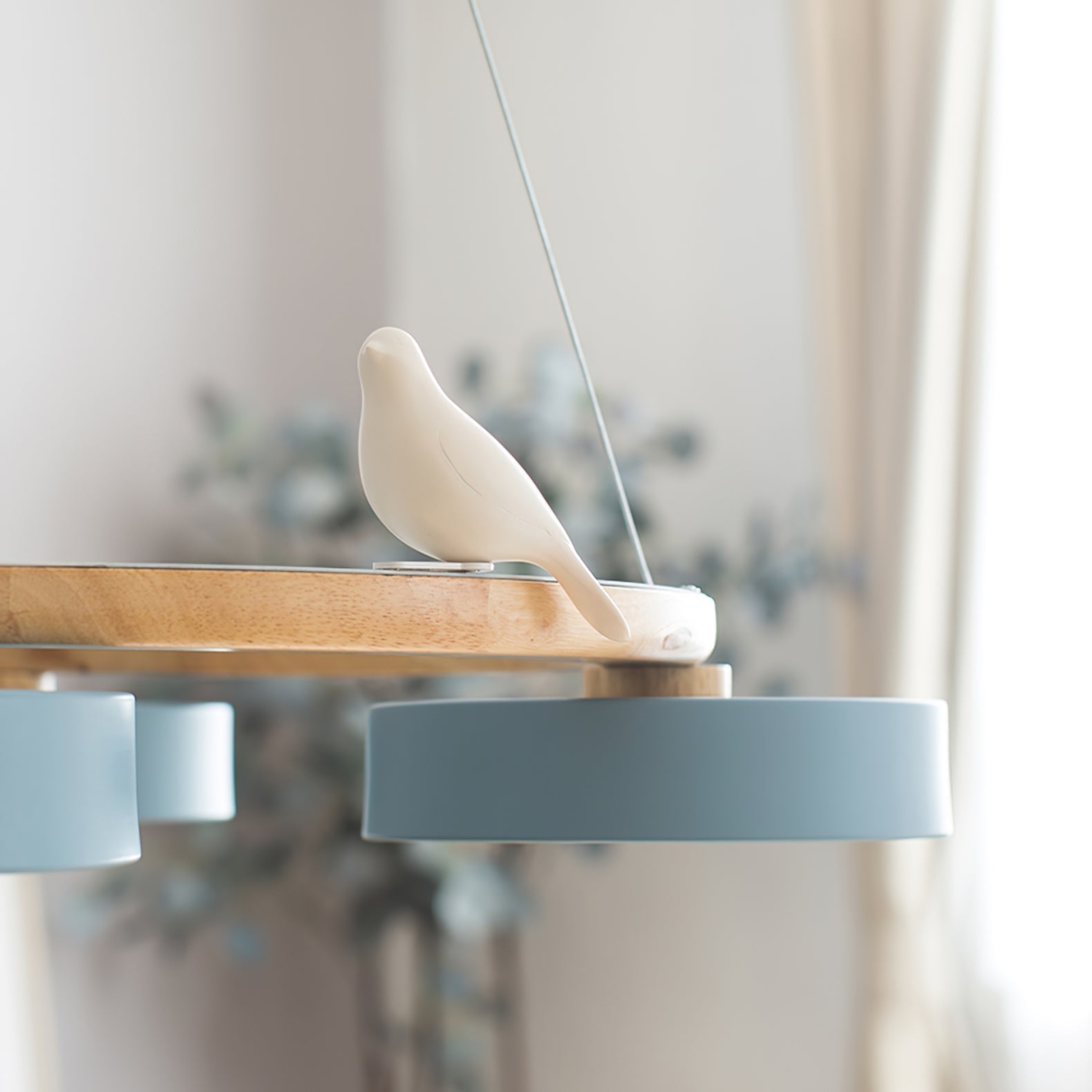 Muto Lampadario Rotondo con Uccelli