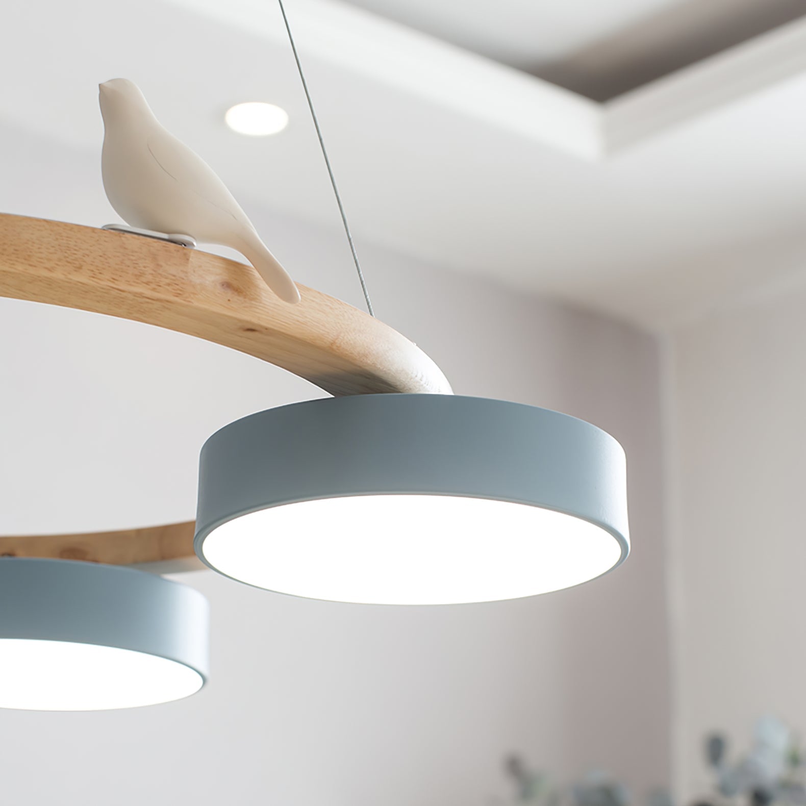 Muto Lampadario Rotondo con Uccelli