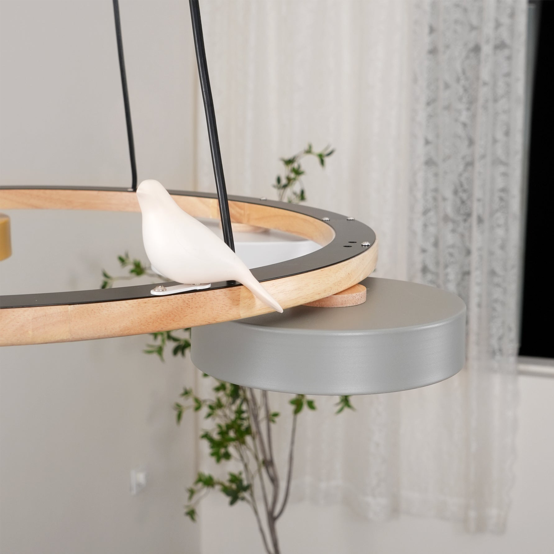 Muto Lampadario Rotondo con Uccelli
