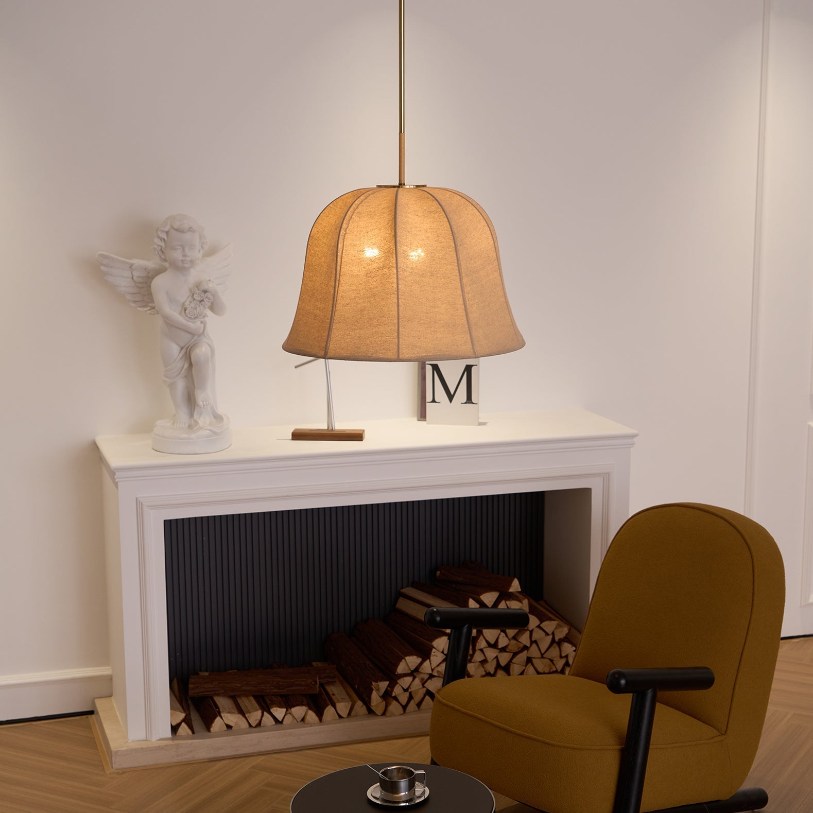 Ritta Lampada a Sospensione Campana, Fabric Line