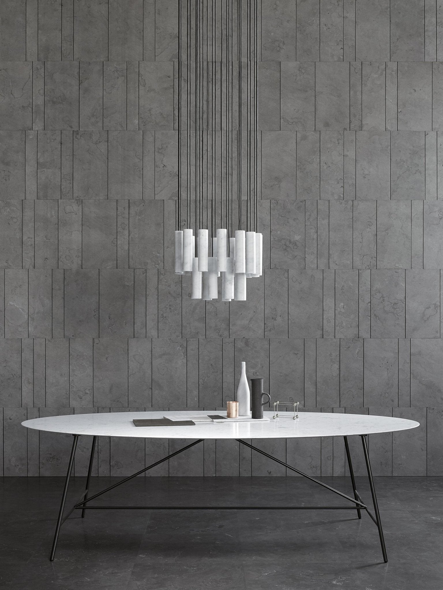 Nyxara Cluster Alabaster Pendant Light Staircase - Neutralighting