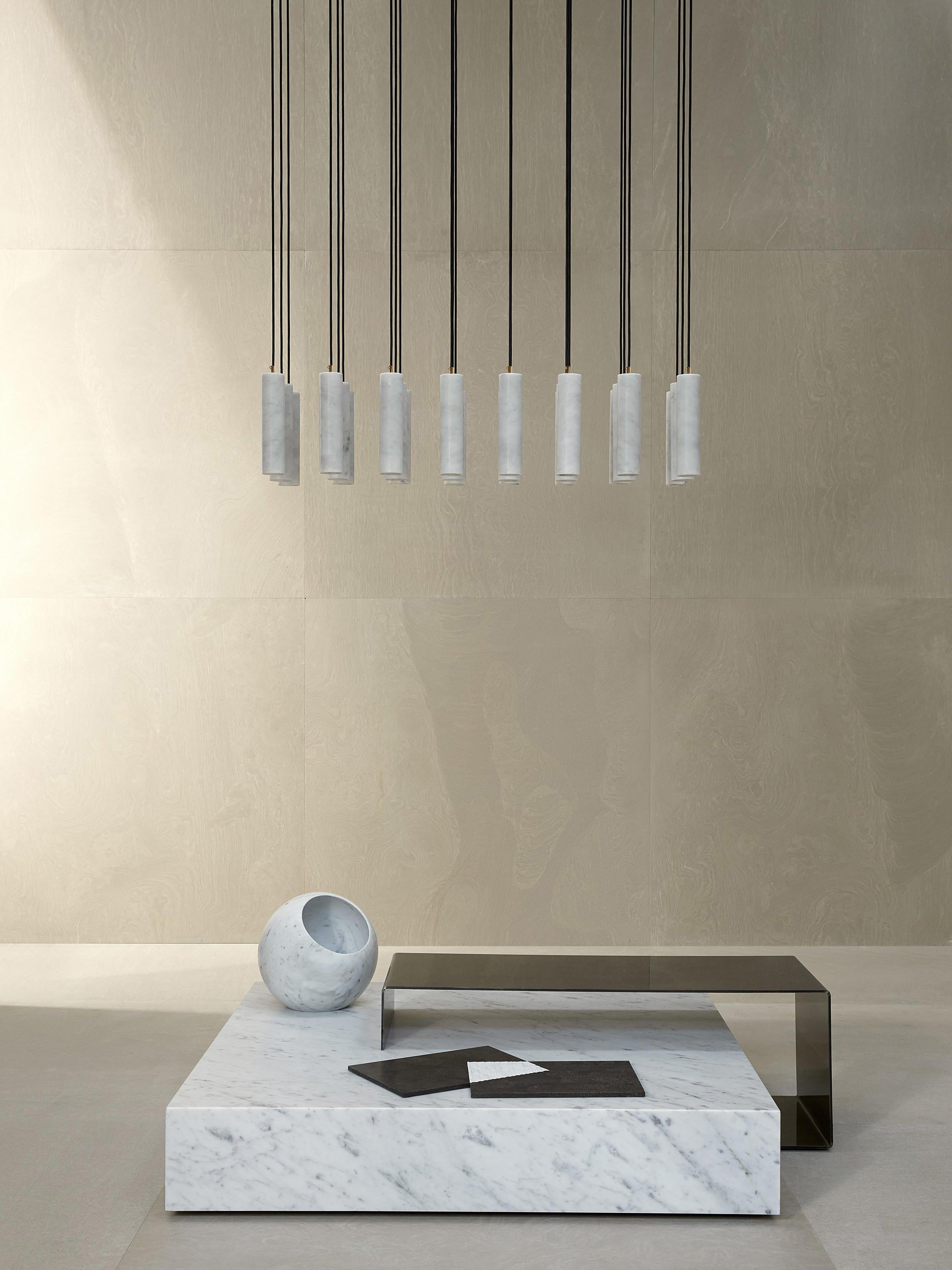 Nyxara Cluster Alabaster Pendant Light Staircase - Neutralighting