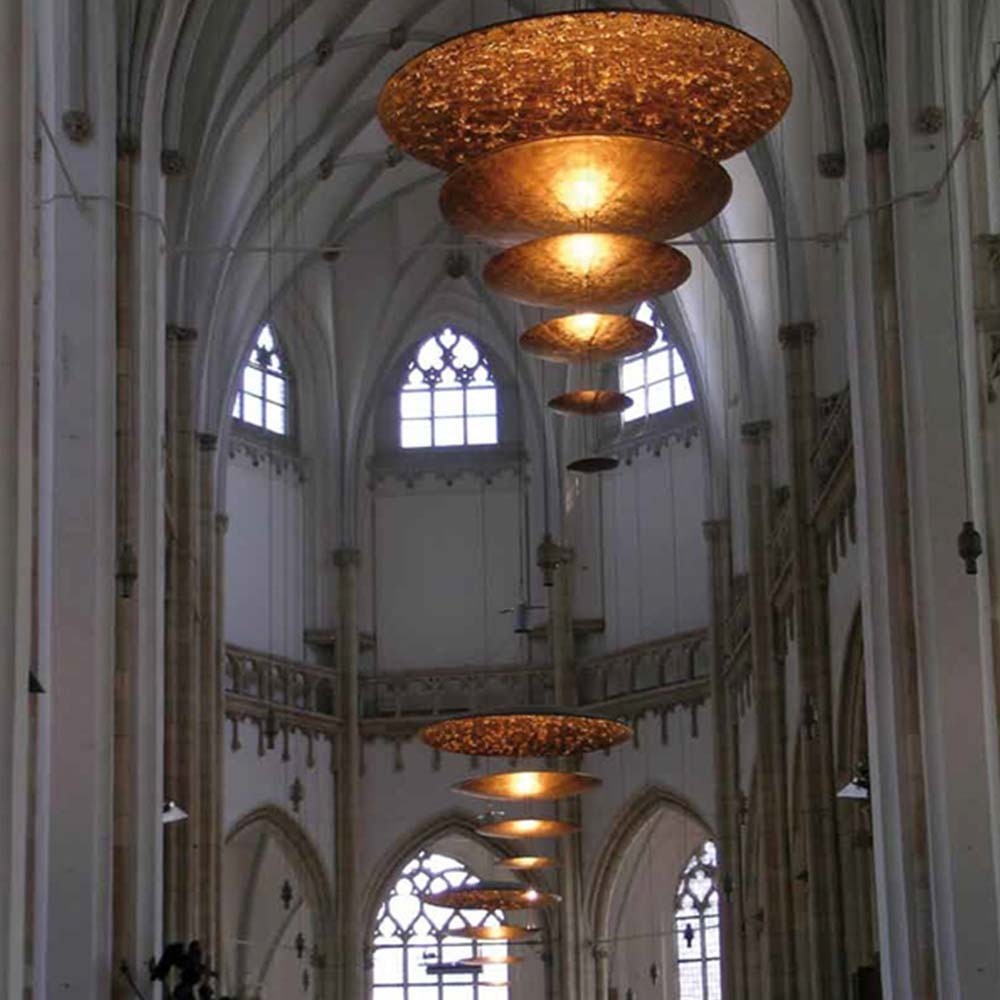 Erliris Postmodern Luxury Metal Chandelier - Lamp Copper