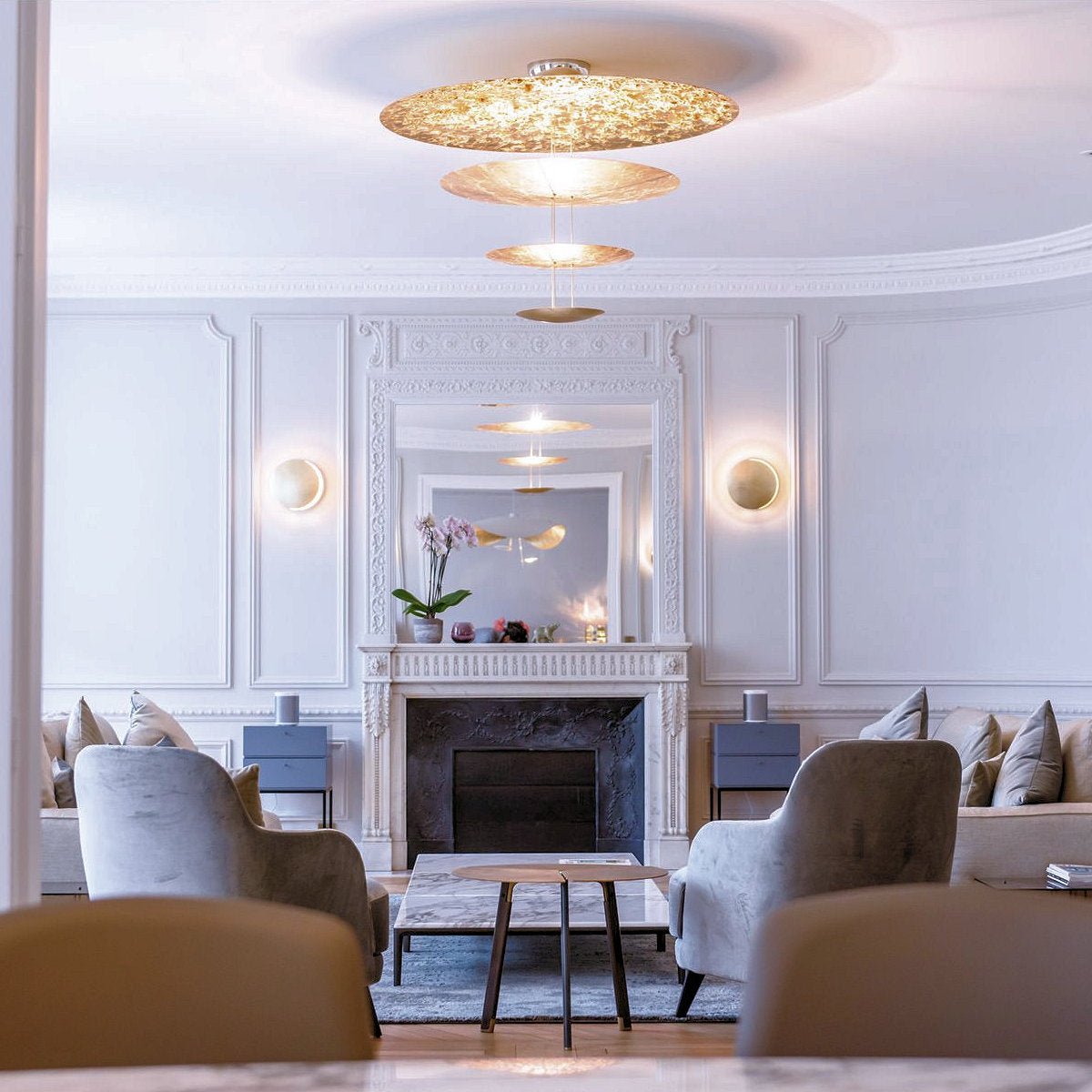 Erliris Postmodern Luxury Metal Chandelier - Lamp Copper