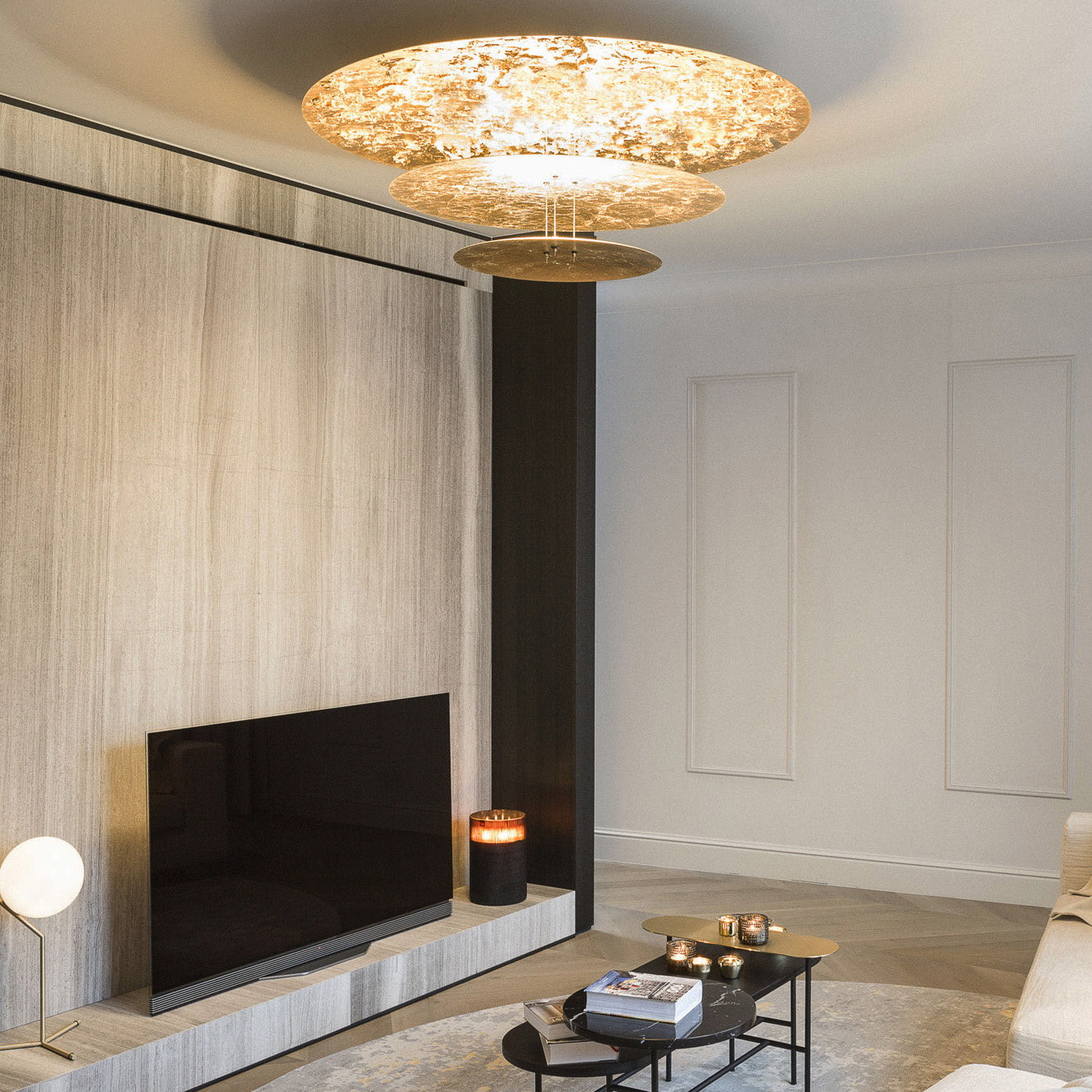 Erliris Postmodern Luxury Metal Chandelier - Lamp Copper