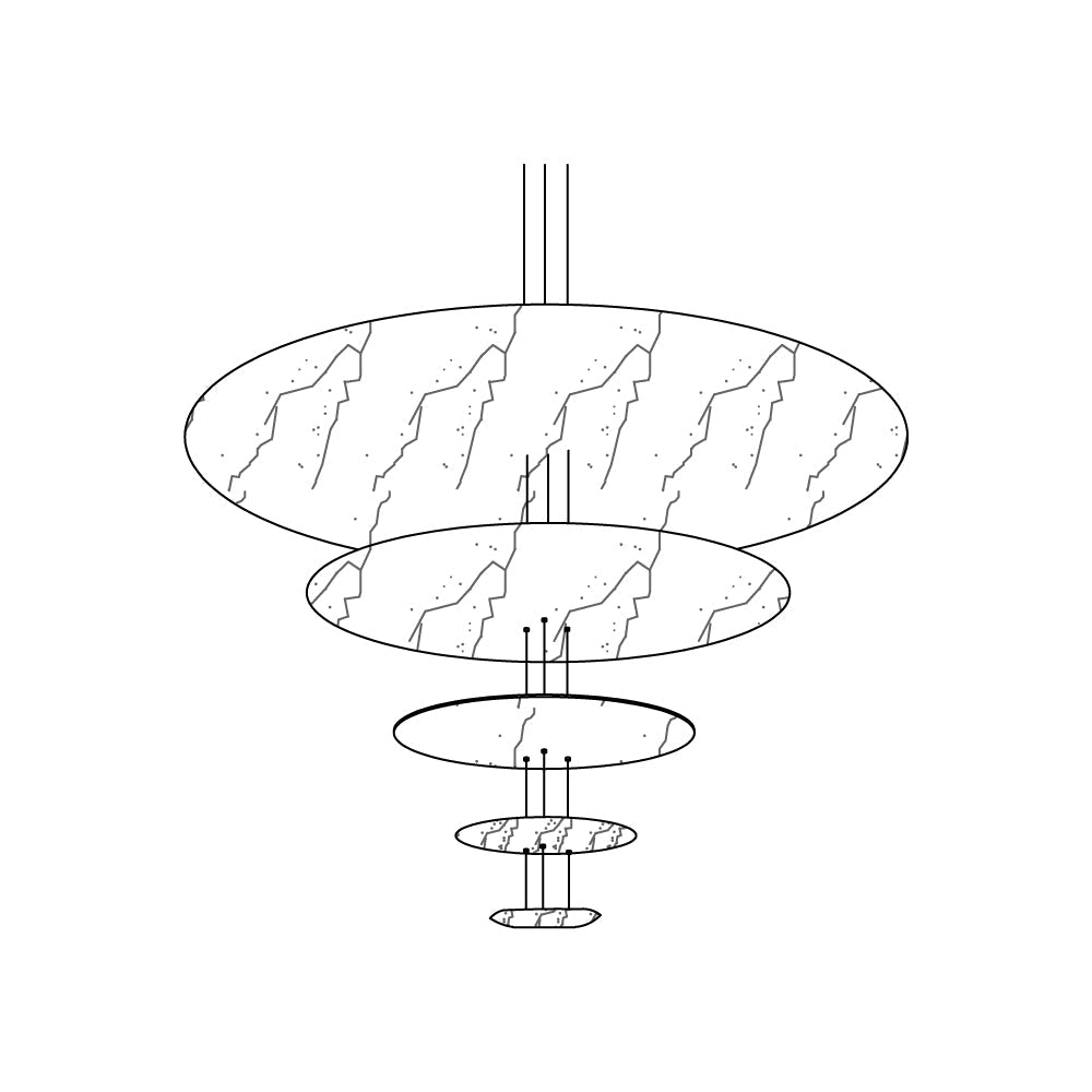 Erliris Postmodern Luxury Metal Chandelier - Lamp Copper