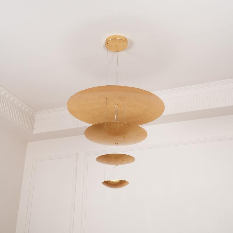 Erliris Postmodern Luxury Metal Chandelier - Lamp Copper