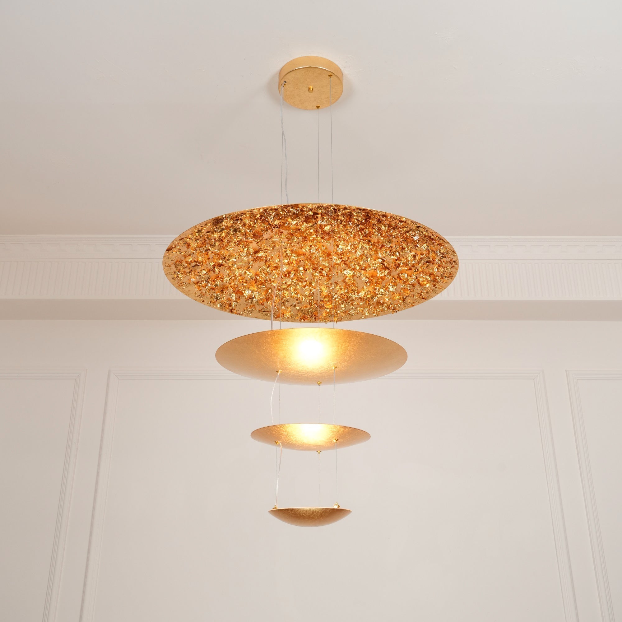 Erliris Postmodern Luxury Metal Chandelier - Lamp Copper