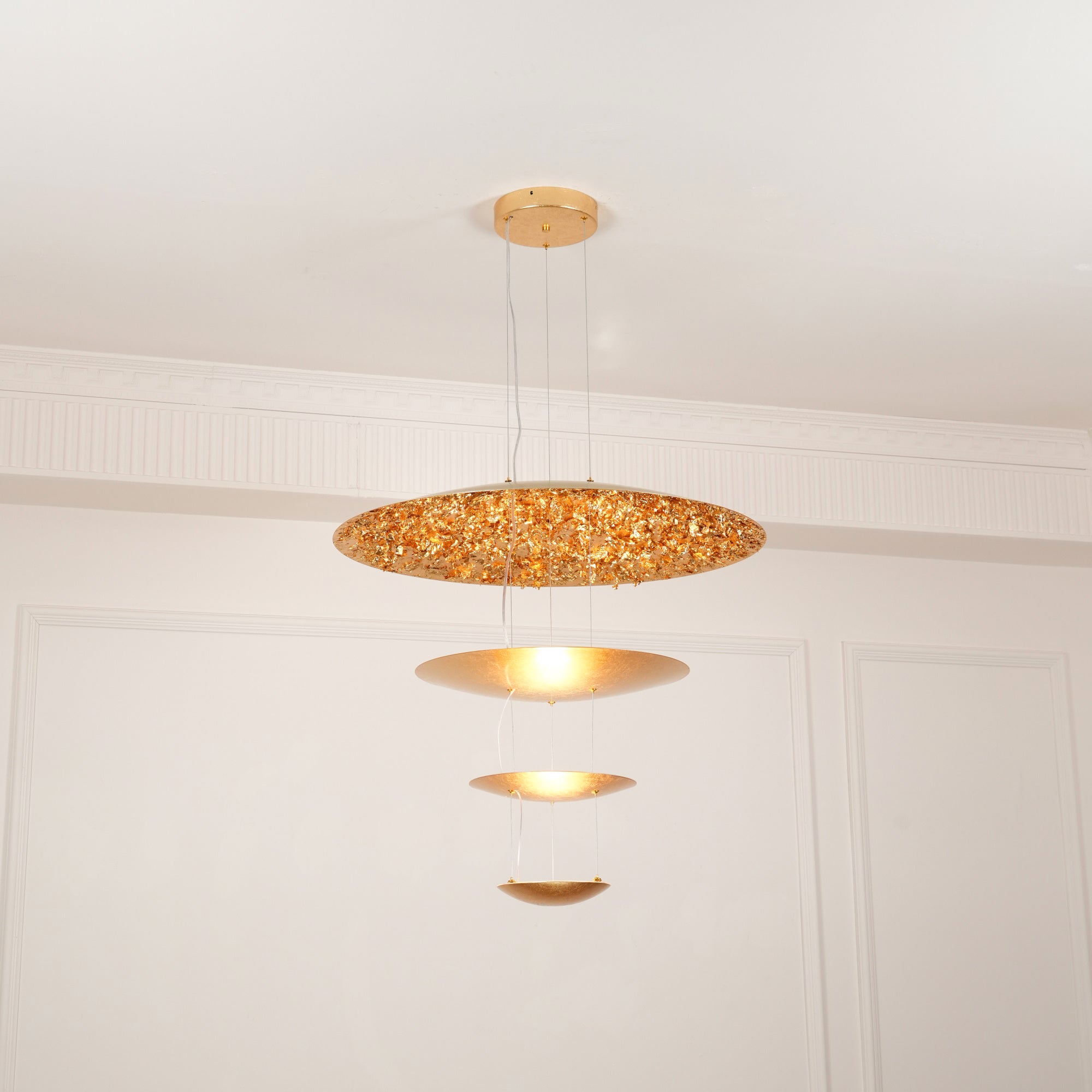 Erliris Postmodern Luxury Metal Chandelier - Lamp Copper