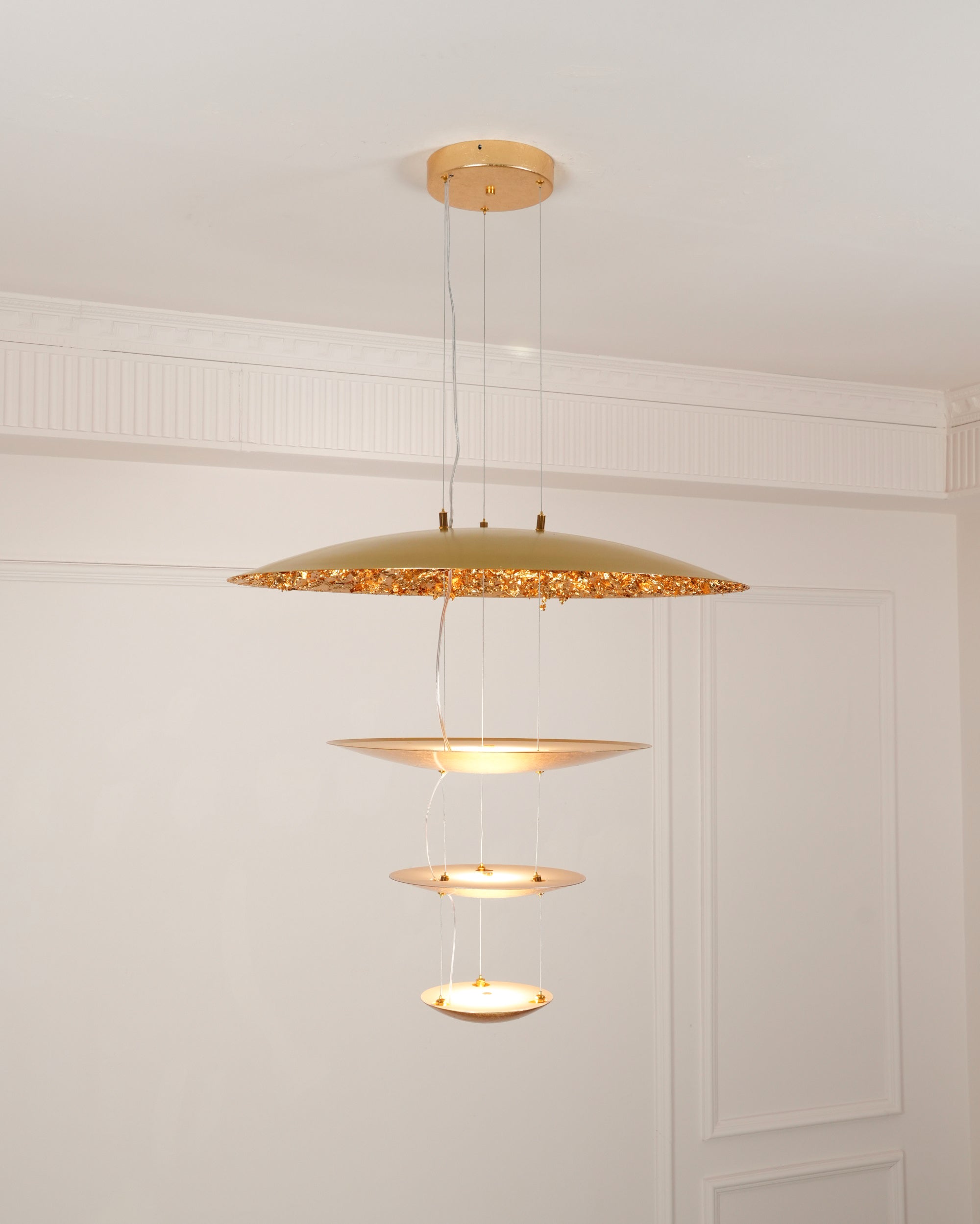 Erliris Postmodern Luxury Metal Chandelier - Lamp Copper