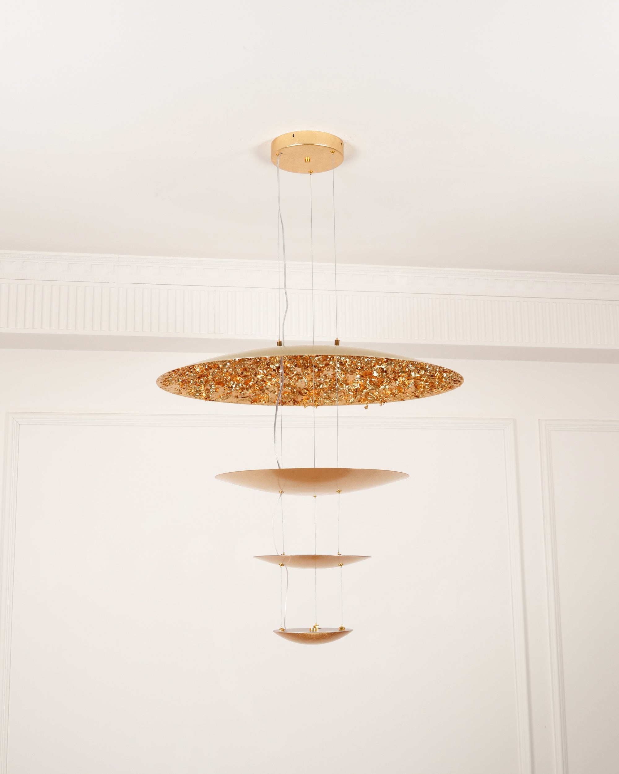 Erliris Postmodern Luxury Metal Chandelier - Lamp Copper