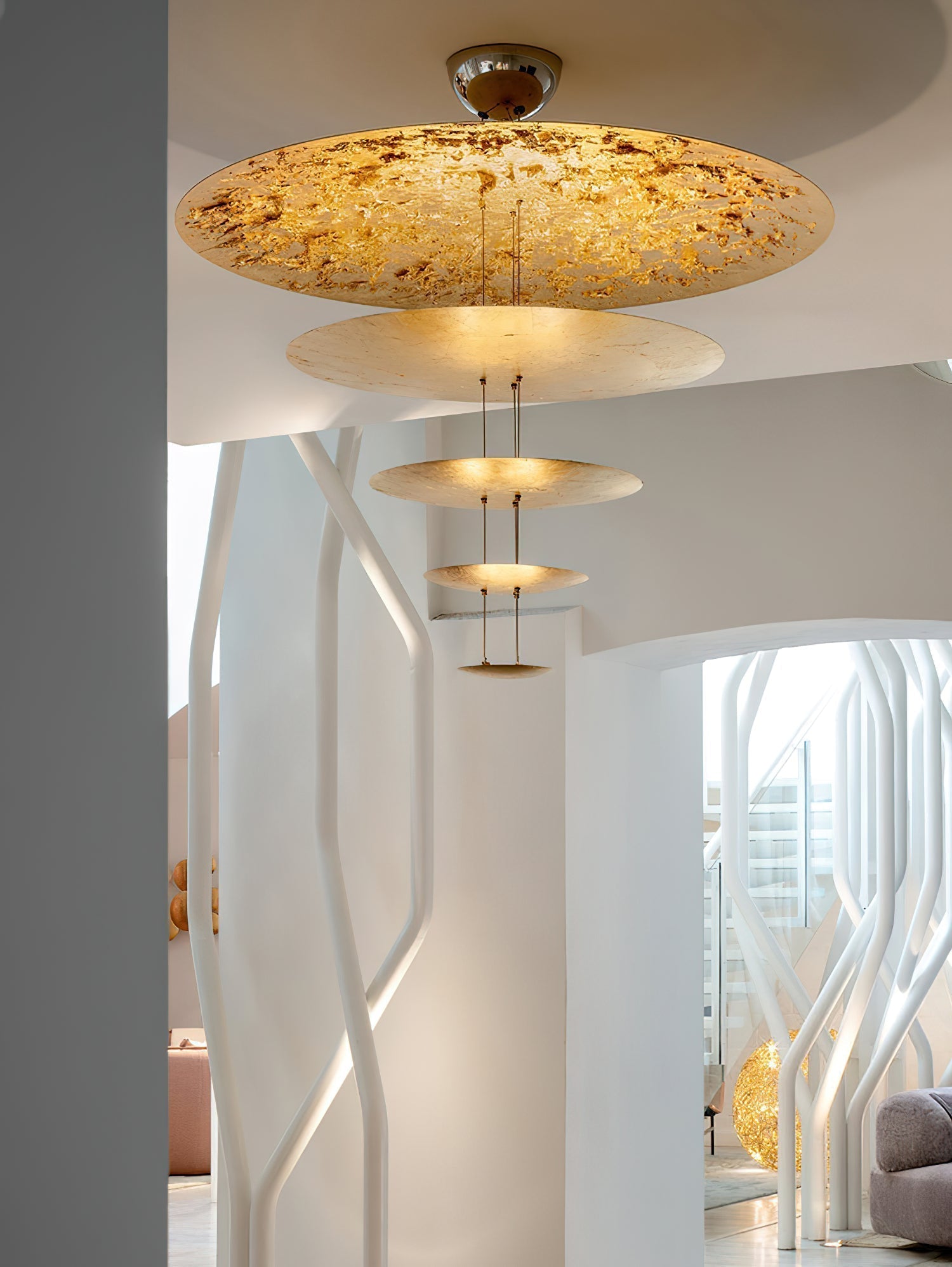 Erliris Postmodern Luxury Metal Chandelier - Lamp Copper