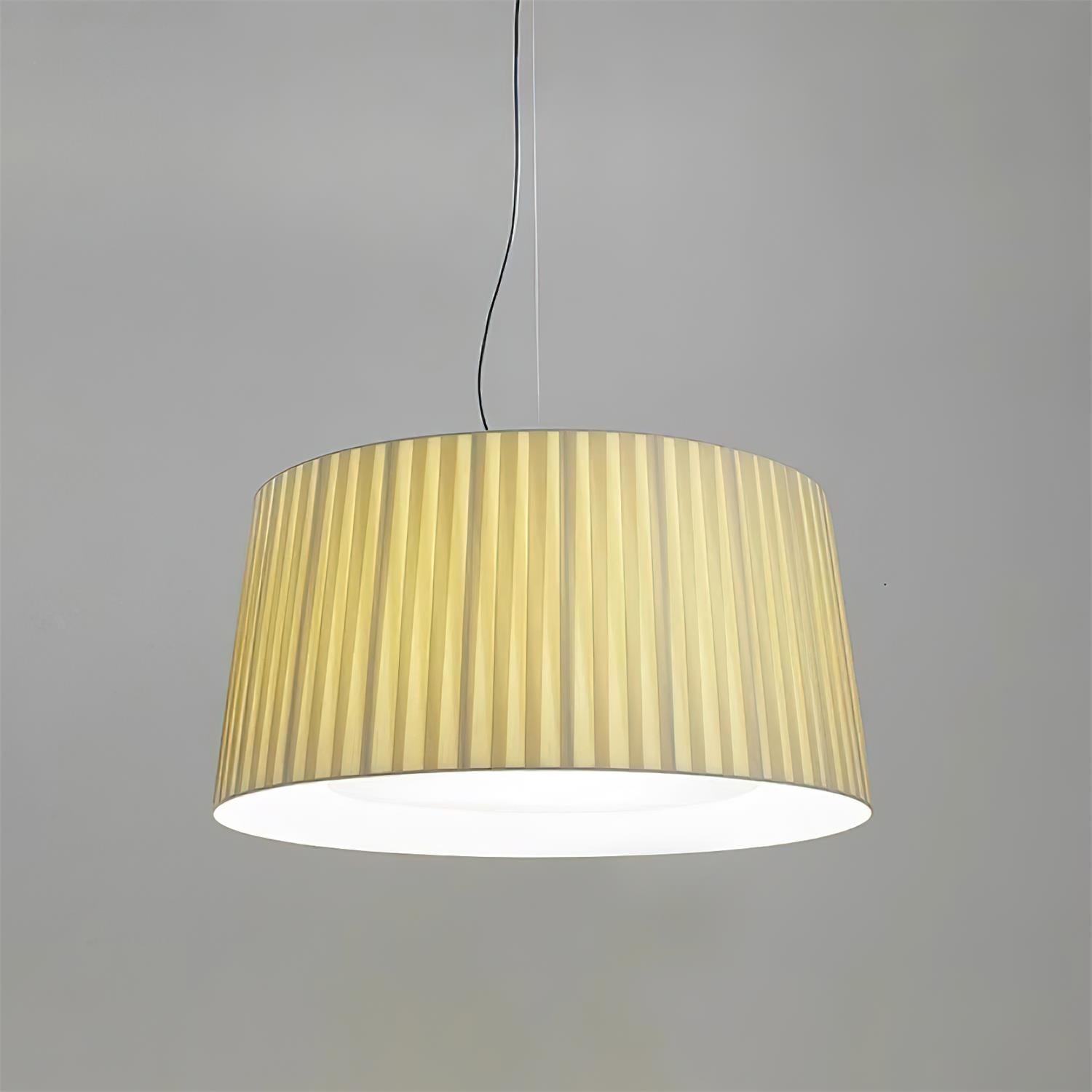 Pendant Light Pleated Fabric Drum - Letslighting