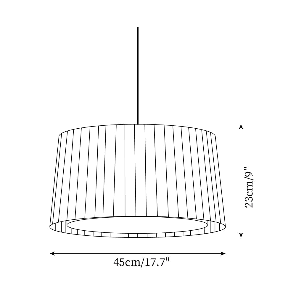 Pendant Light Pleated Fabric Drum - Letslighting
