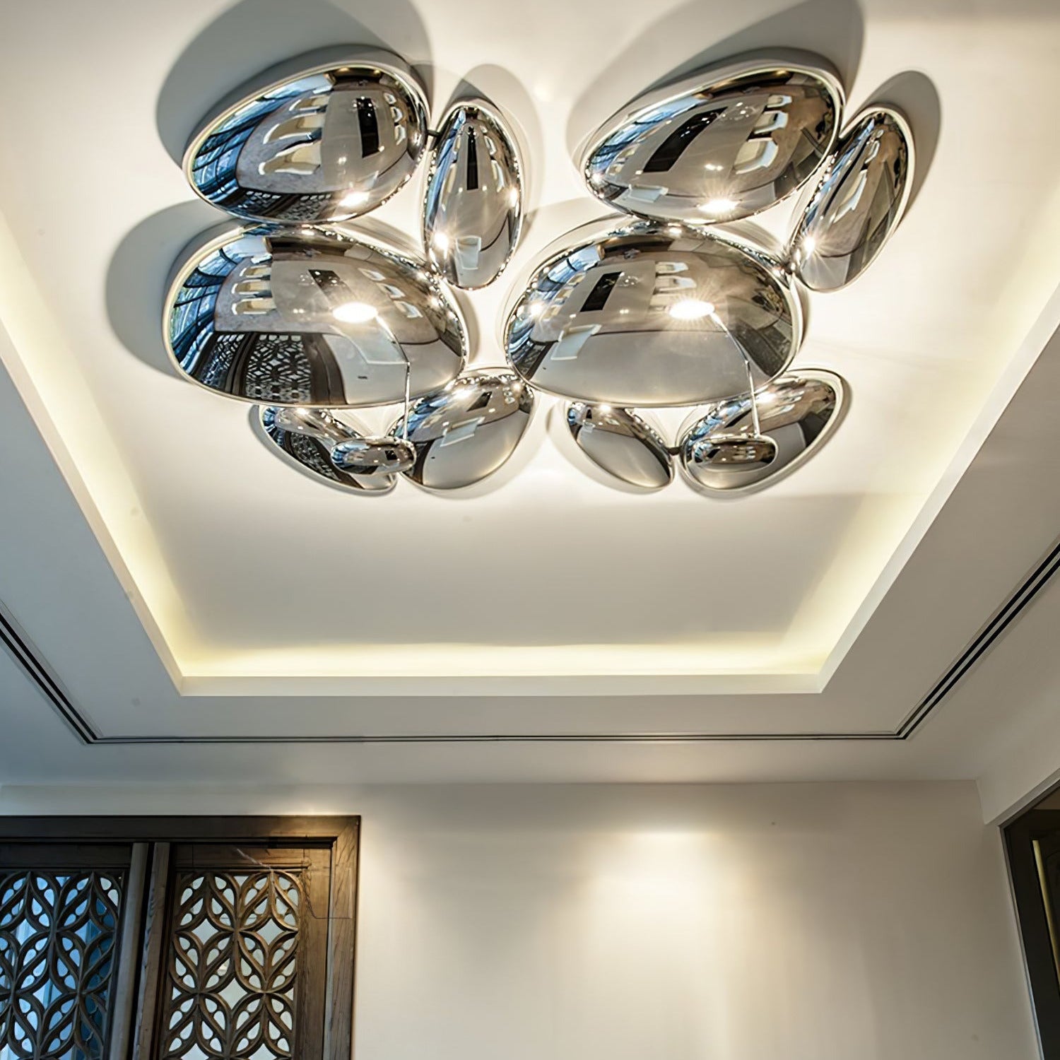 Valentina Lampada da Soffitto Contemporanea Skydro Grigio Fumo