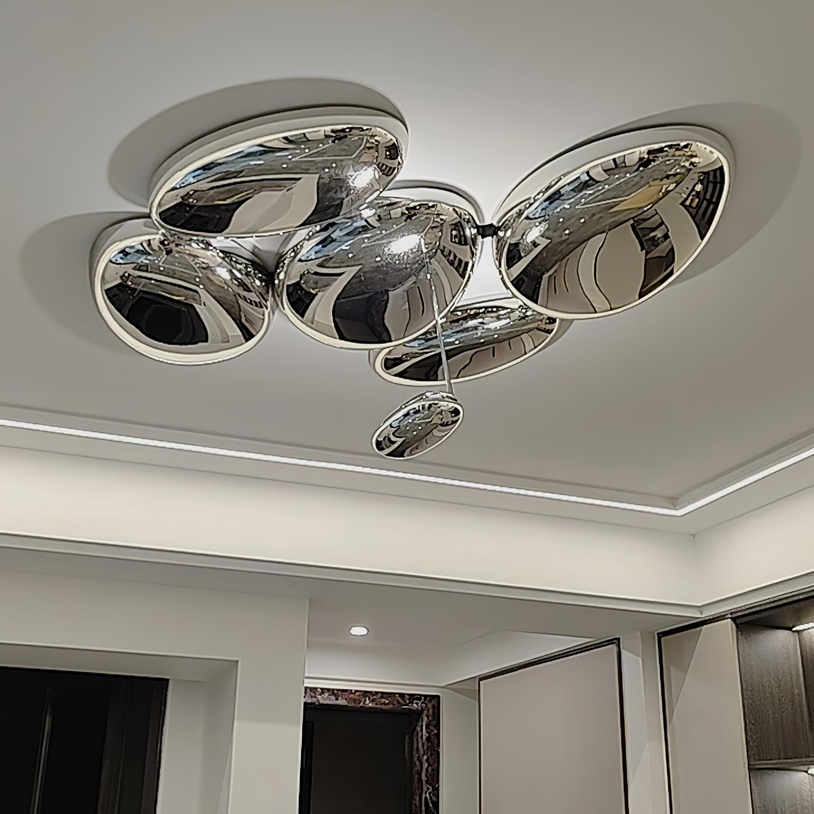Valentina Lampada da Soffitto Contemporanea Skydro Grigio Fumo