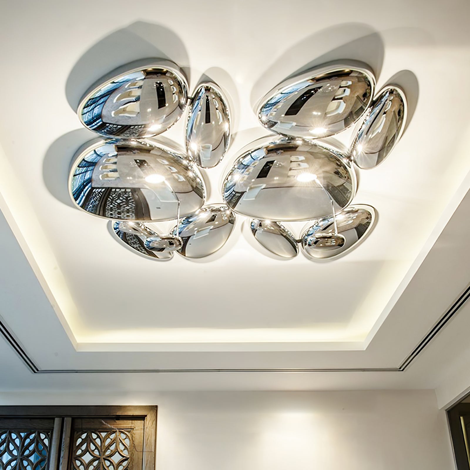 Valentina Lampada da Soffitto Contemporanea Skydro Grigio Fumo