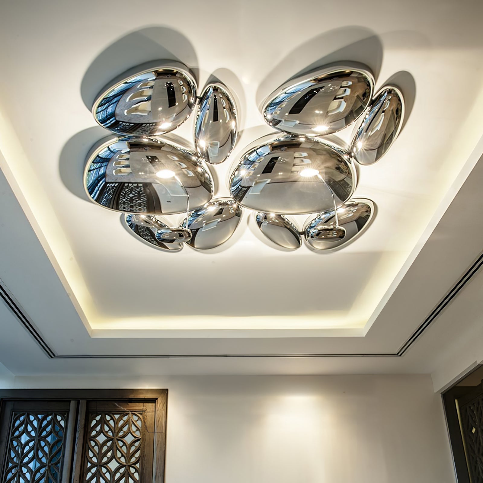 Valentina Lampada da Soffitto Contemporanea Skydro Grigio Fumo