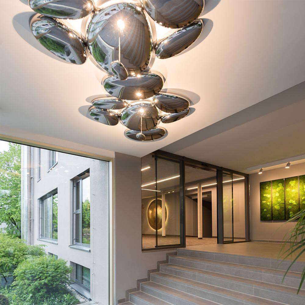 Valentina Lampada da Soffitto Contemporanea Skydro Grigio Fumo