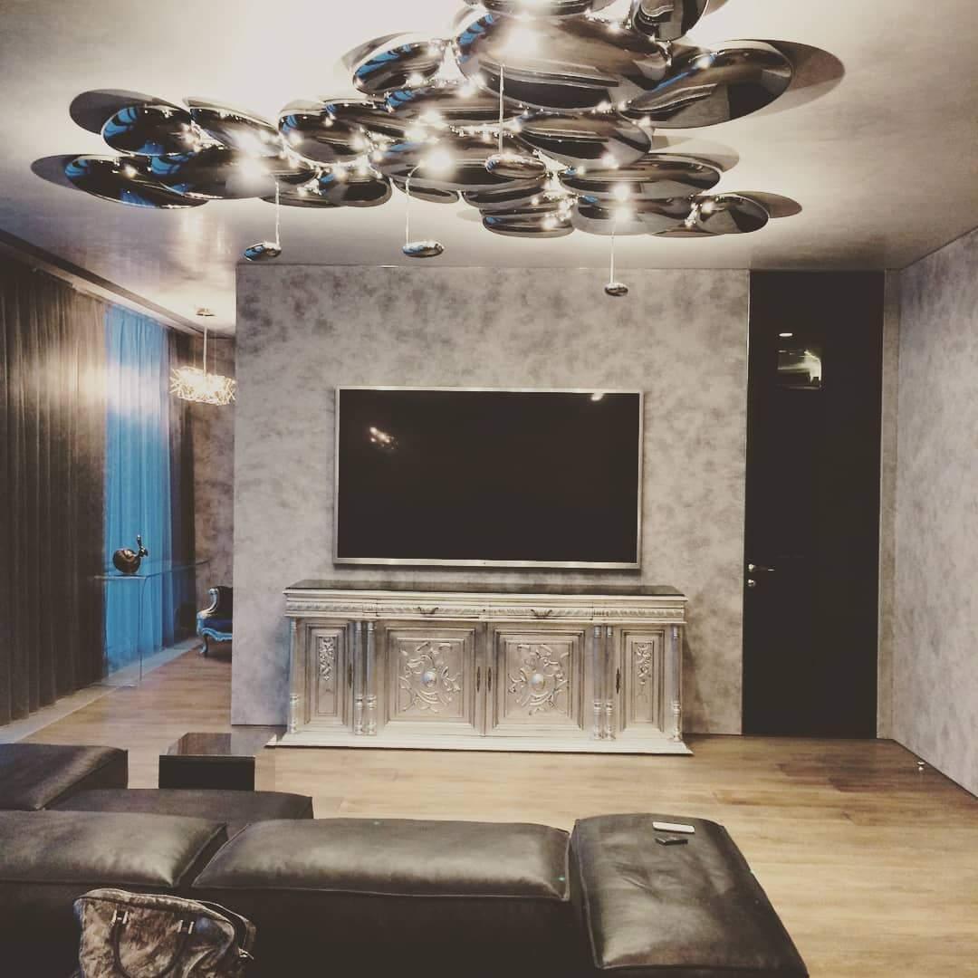 Valentina Lampada da Soffitto Contemporanea Skydro Grigio Fumo