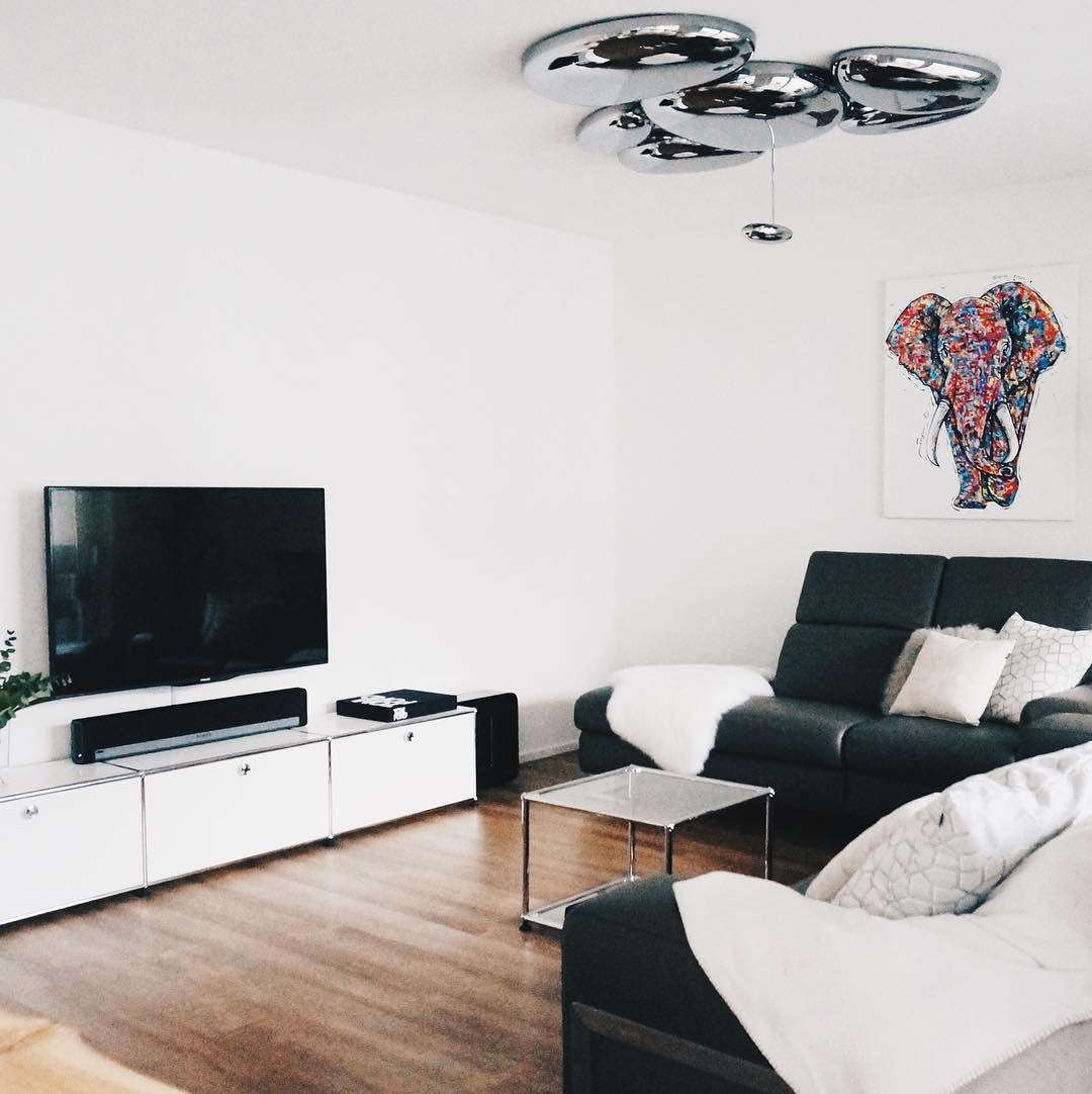 Valentina Lampada da Soffitto Contemporanea Skydro Grigio Fumo