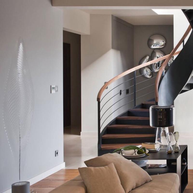 Valentina Lampada da Soffitto Contemporanea Skydro Grigio Fumo