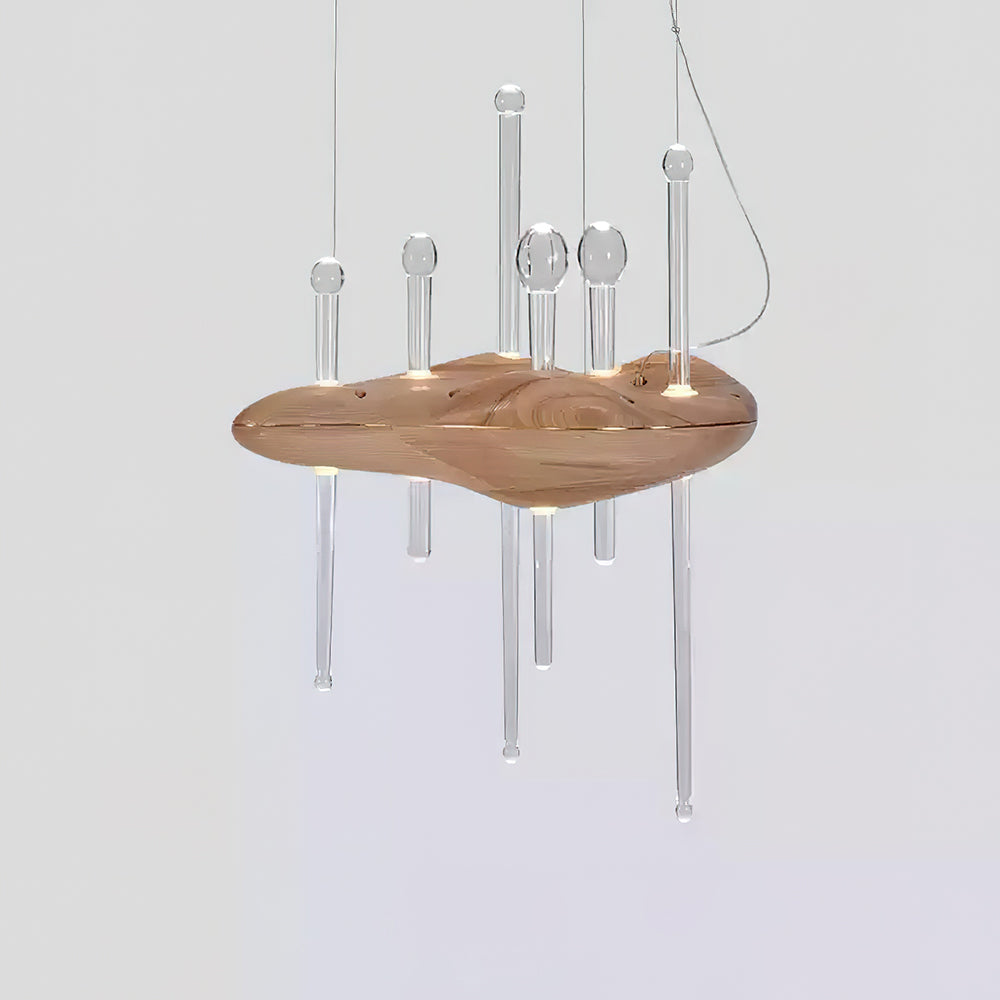 Umare Whimsical Oak Glass Pendant Light - Blowlighting