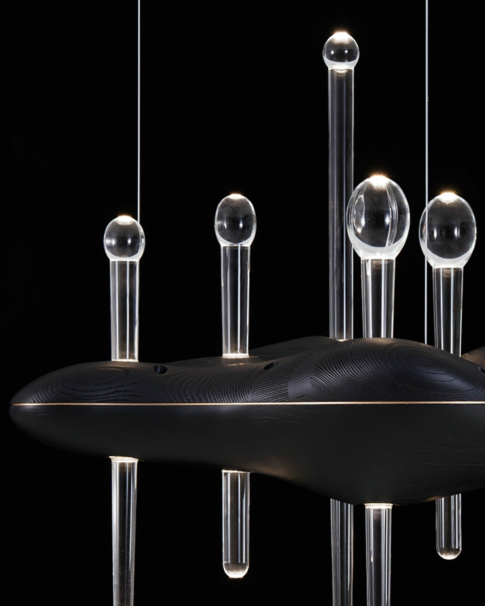 Umare Whimsical Oak Glass Pendant Light - Blowlighting