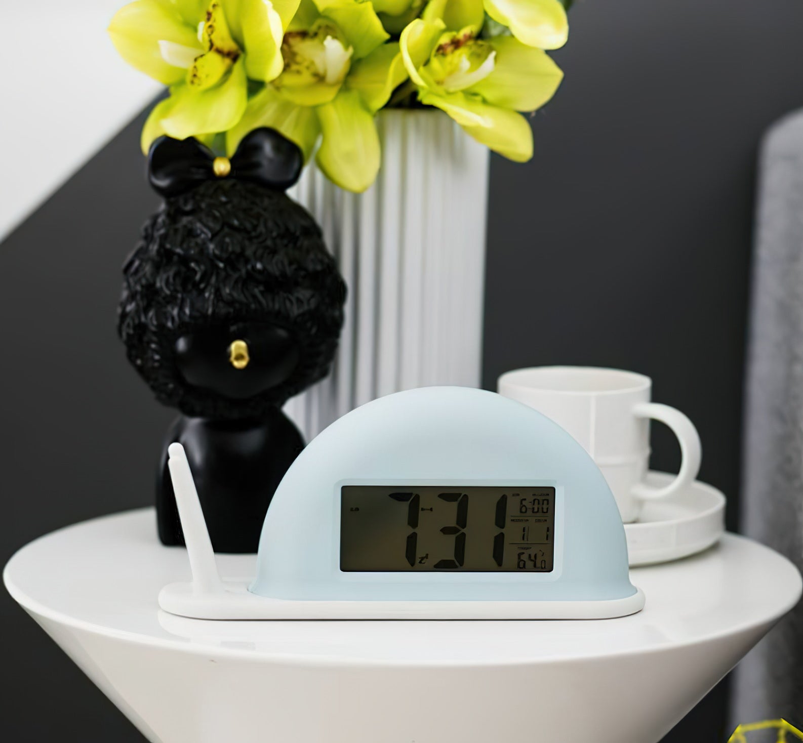 Snail Alarm Clock Night Light (built-in battery) - Lamp Copper