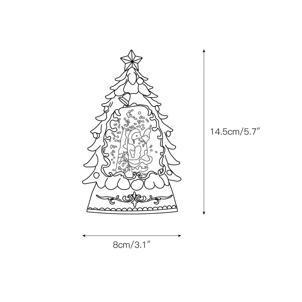 Snow Globe Table Lamp (built-in battery) - Lamp Copper