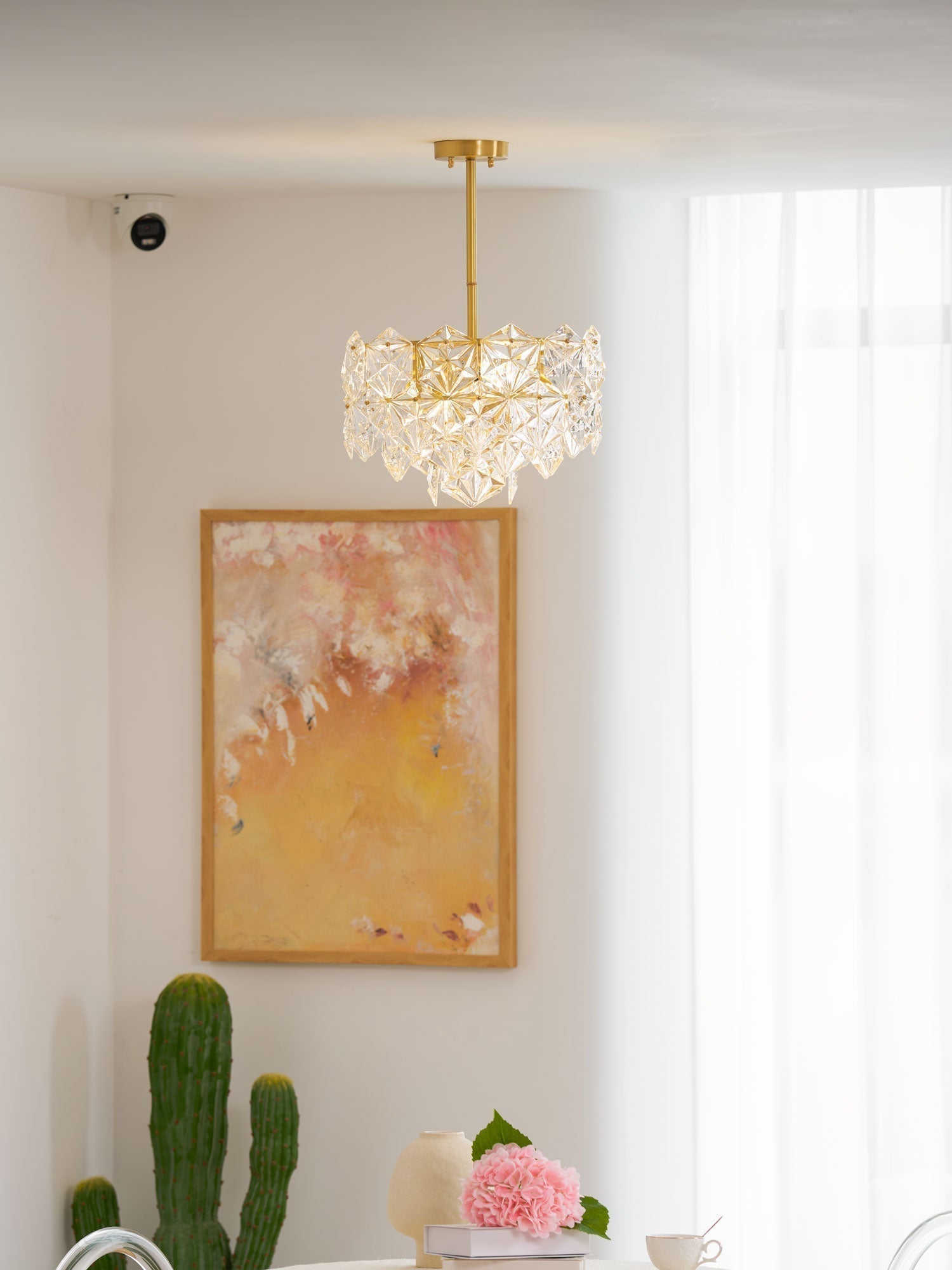 Snowflake Glass Chandelier - Blowlighting