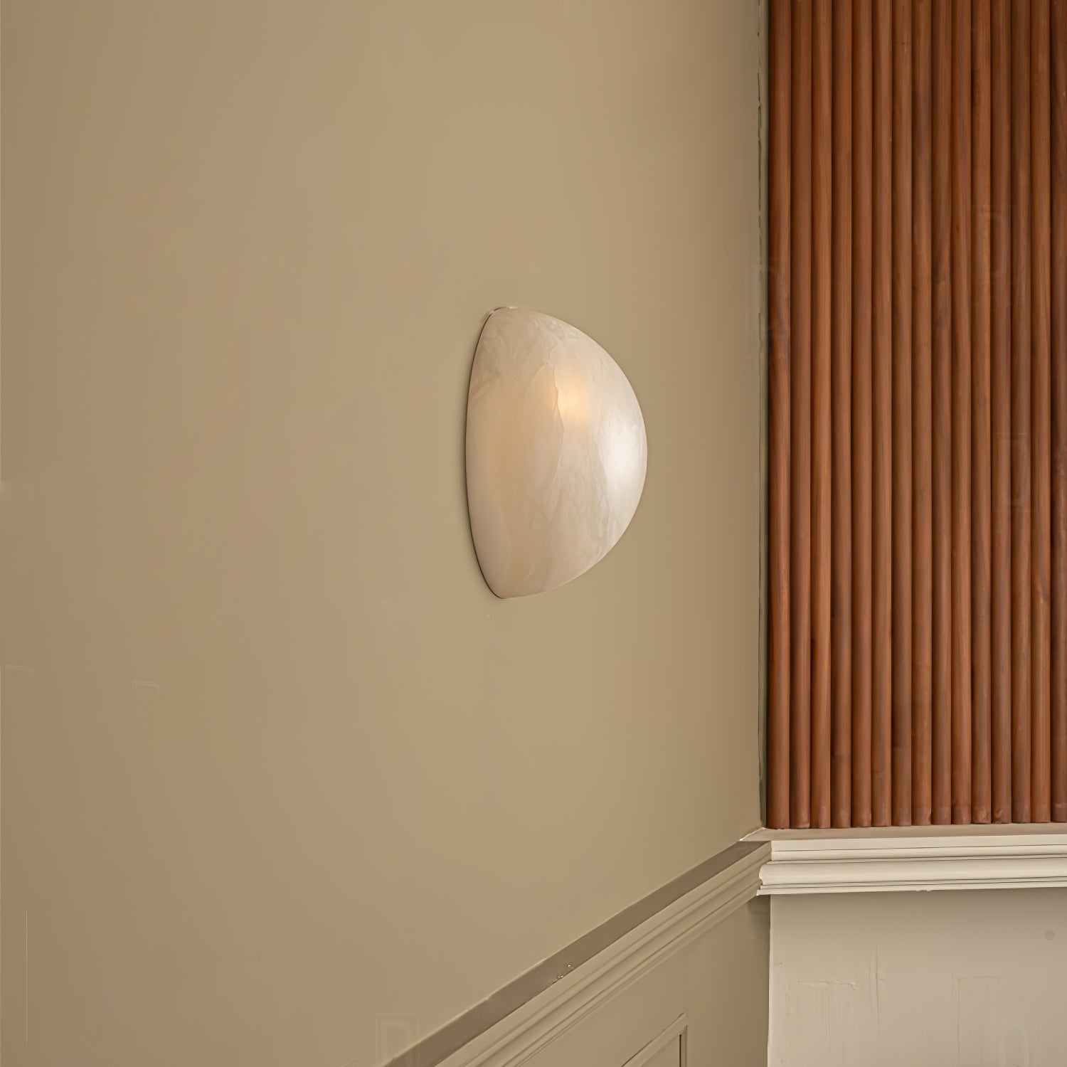 Canoria Wabi-Sabi Travertine Wall Lamp - Neutralighting